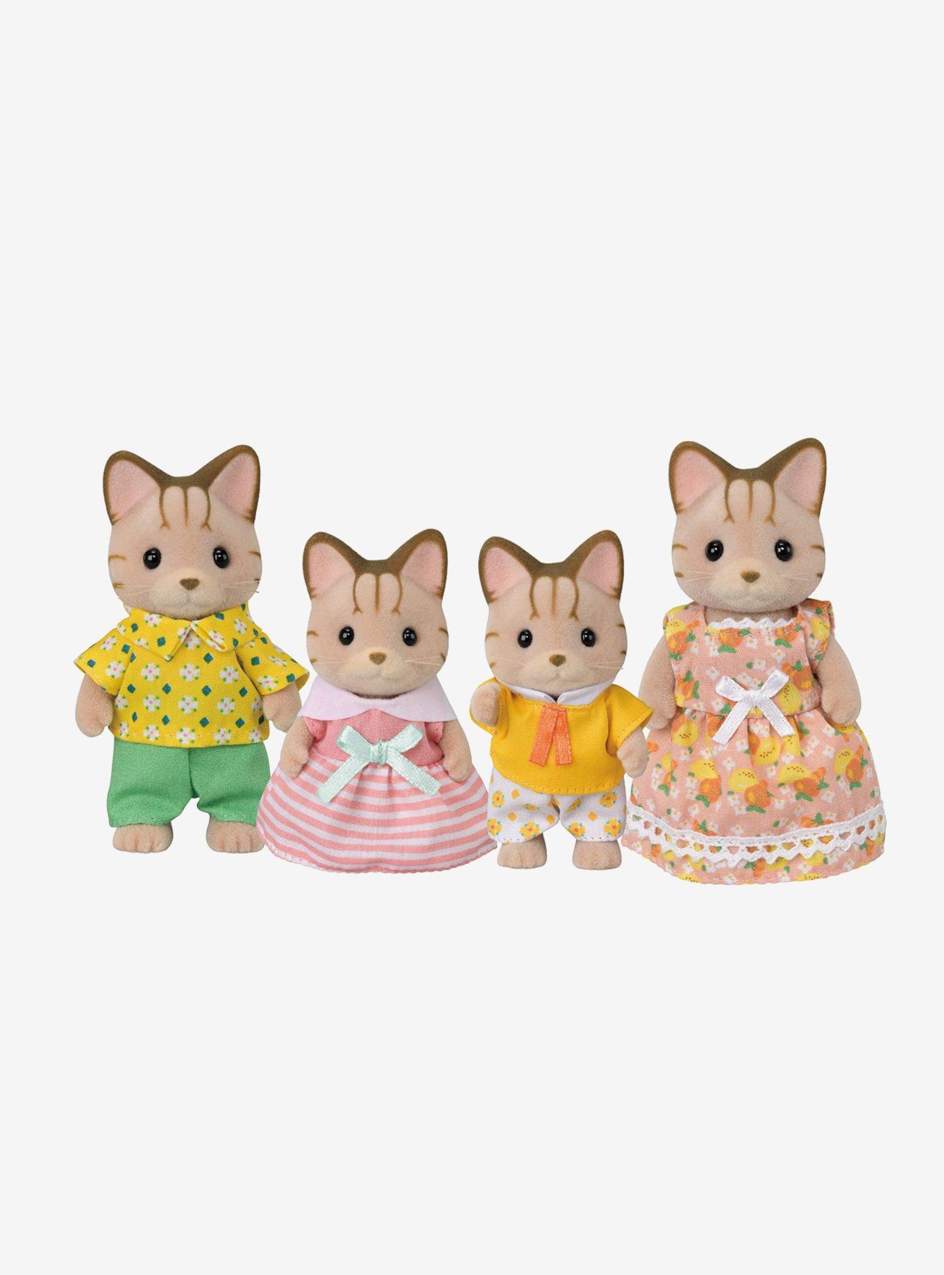 Calico Critters Striped Cat Family Figure Set, , hi-res
