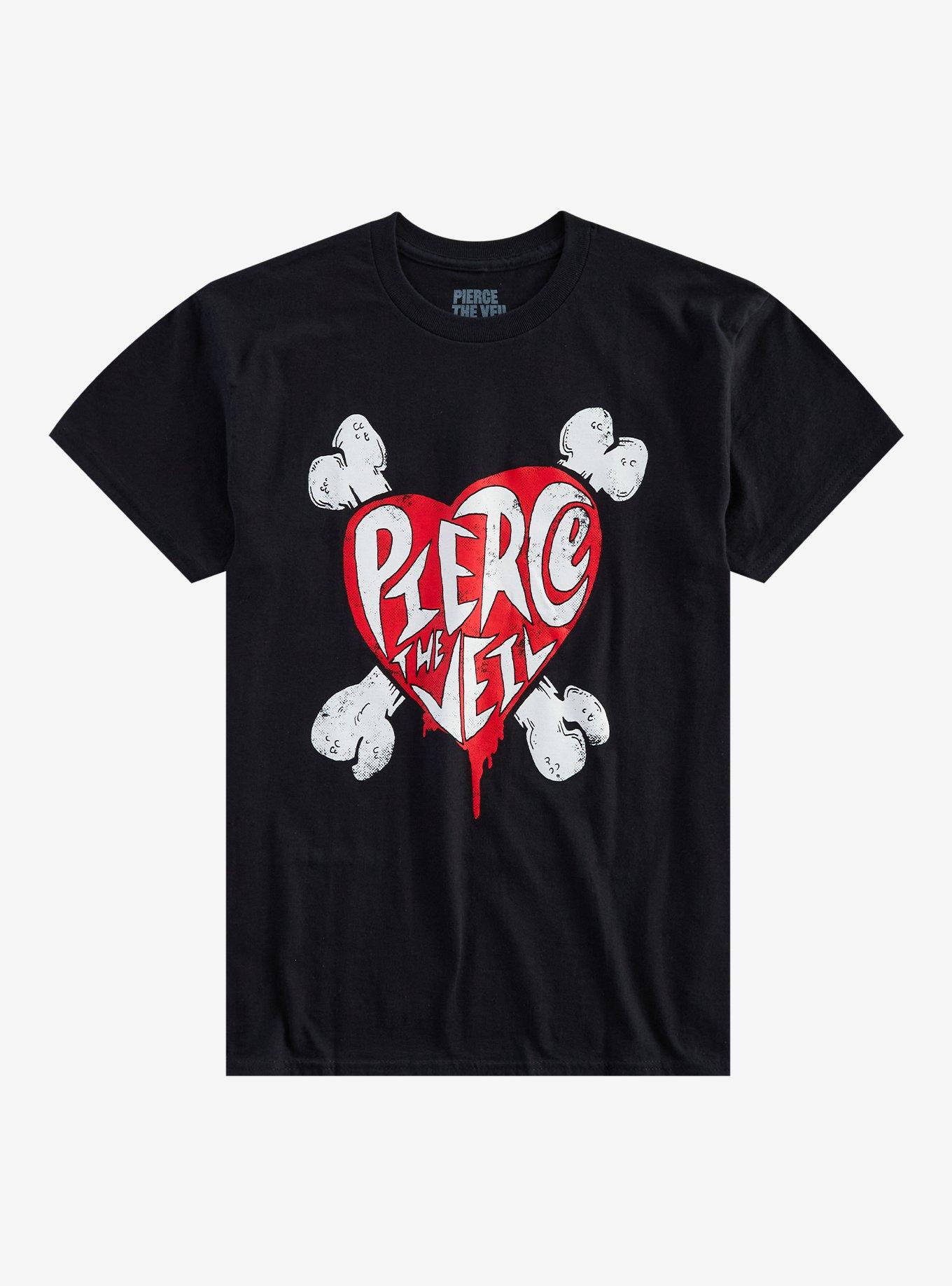 Pierce The Veil Heart & Bones T-Shirt, , hi-res