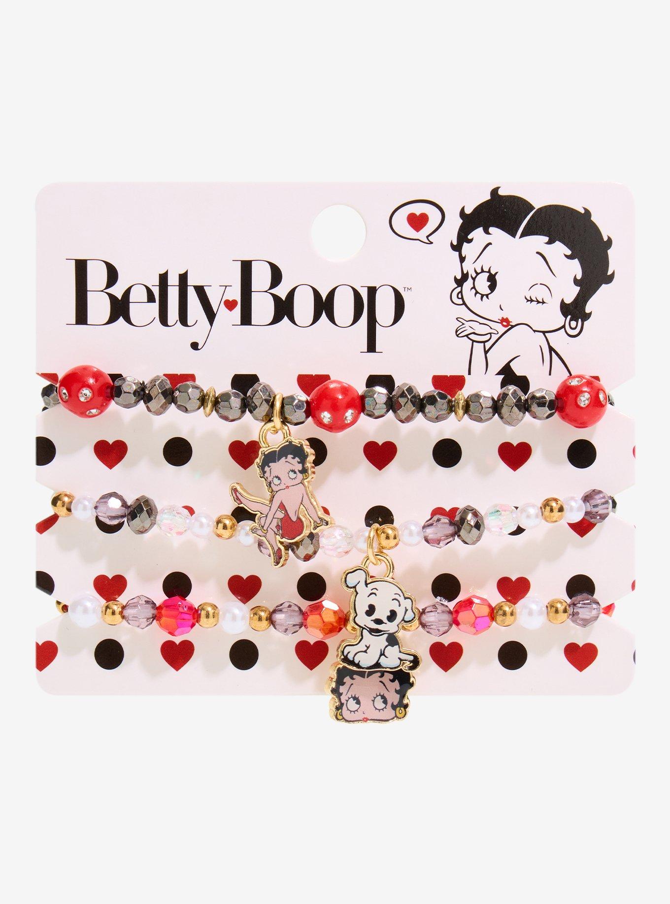 Betty Boop Bead Bracelet Set, , hi-res