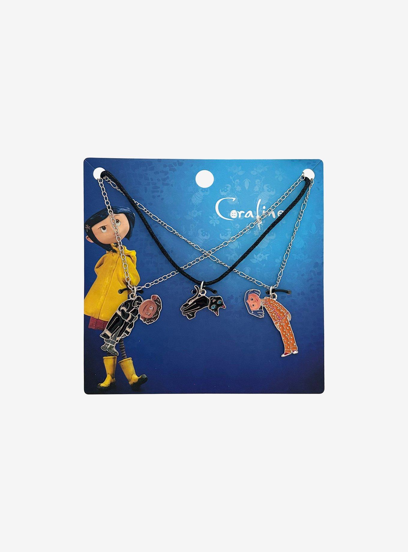 Coraline Character Necklace Set, , hi-res
