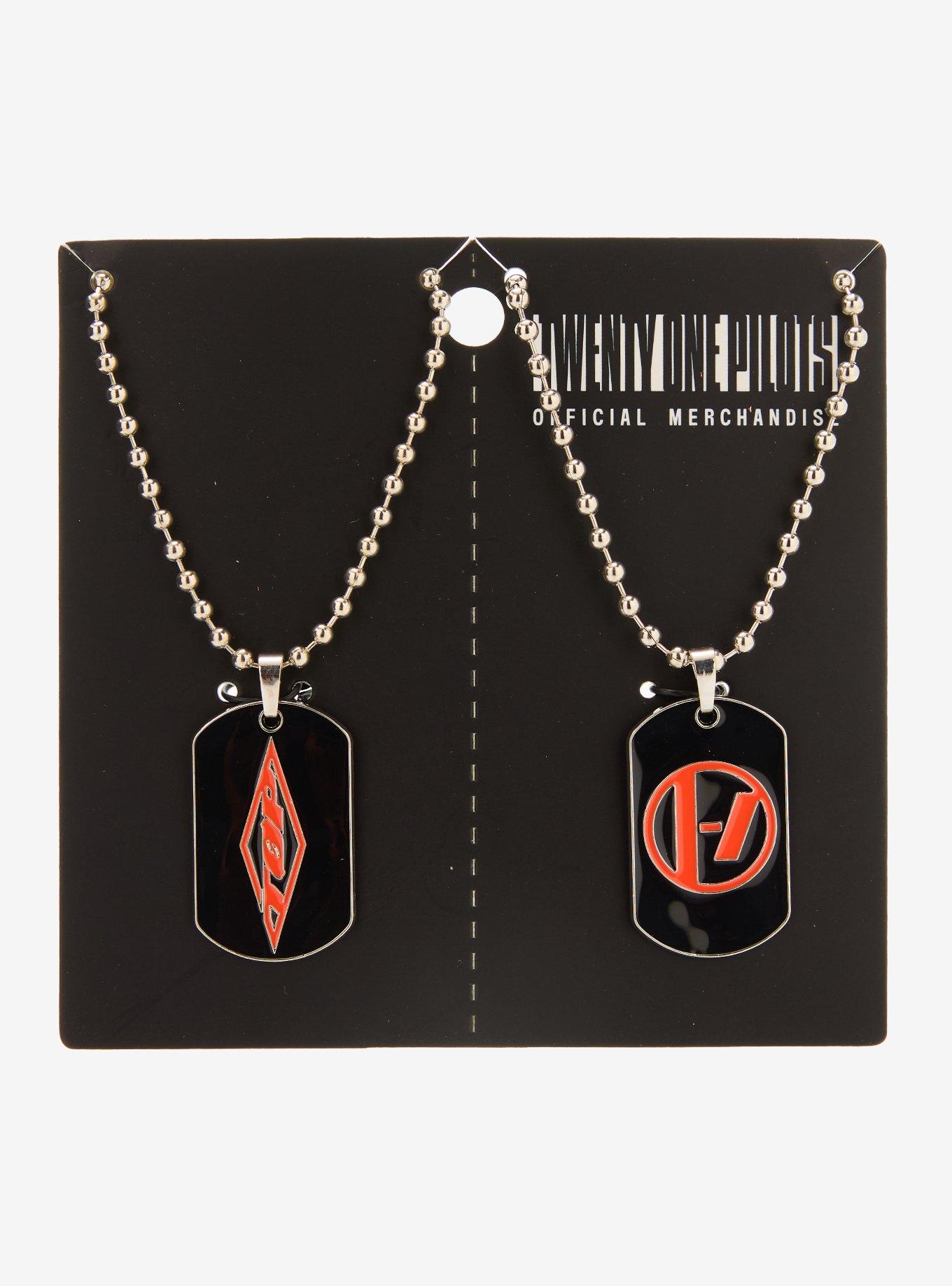 Twenty One Pilots Dog Tag Best Friend Necklace Set, , hi-res