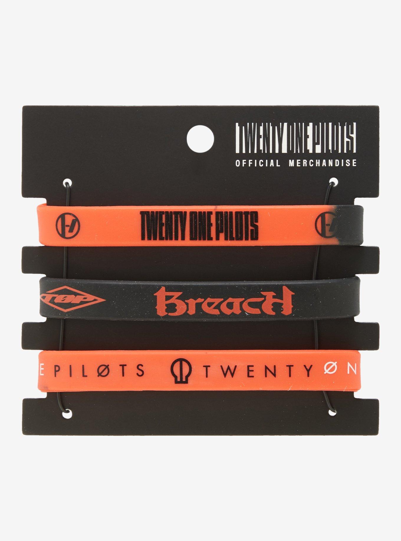 Twenty One Pilots Logo Rubber Bracelet Set, , hi-res