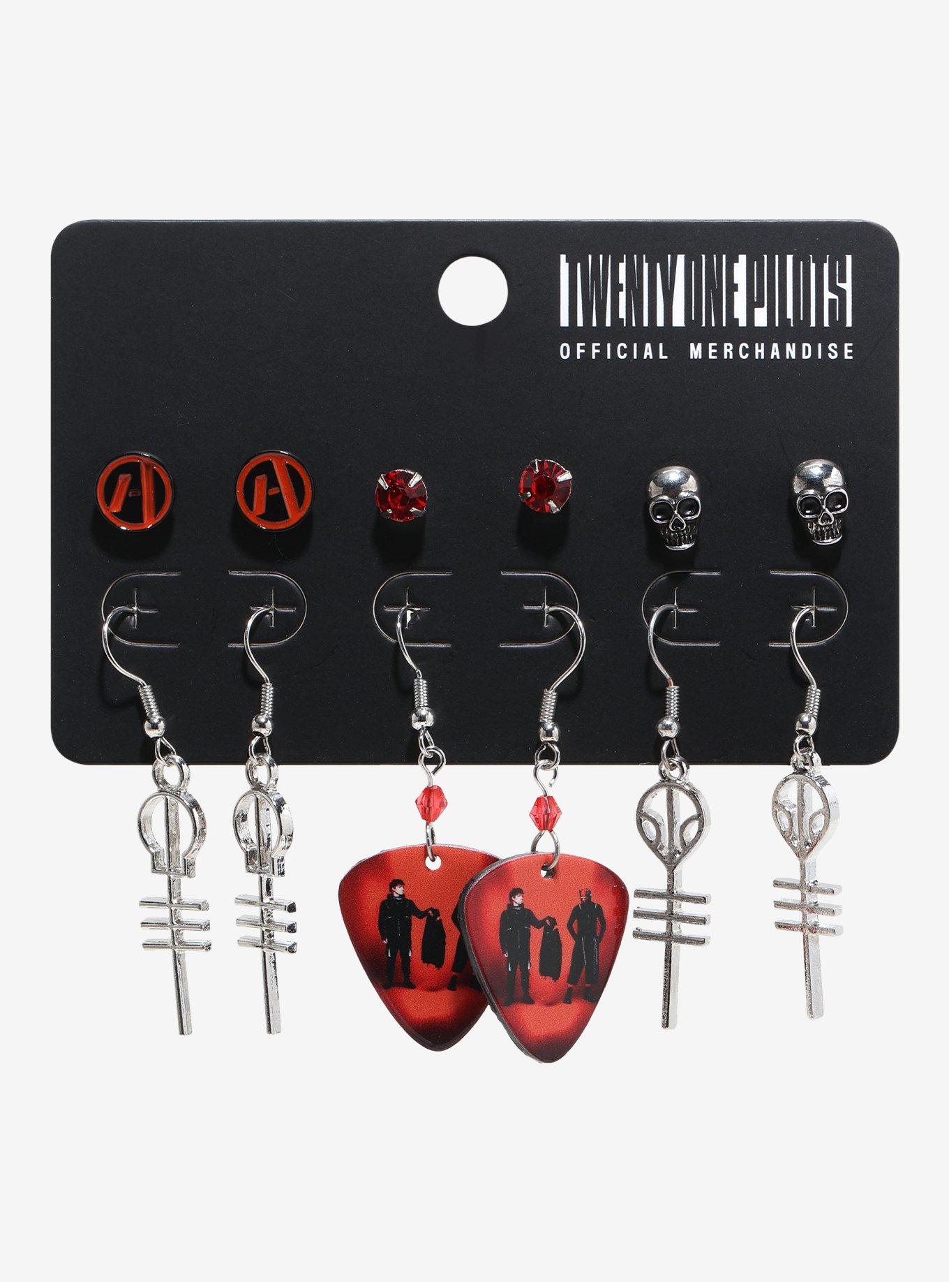 Twenty One Pilots Icons Earring Set, , hi-res