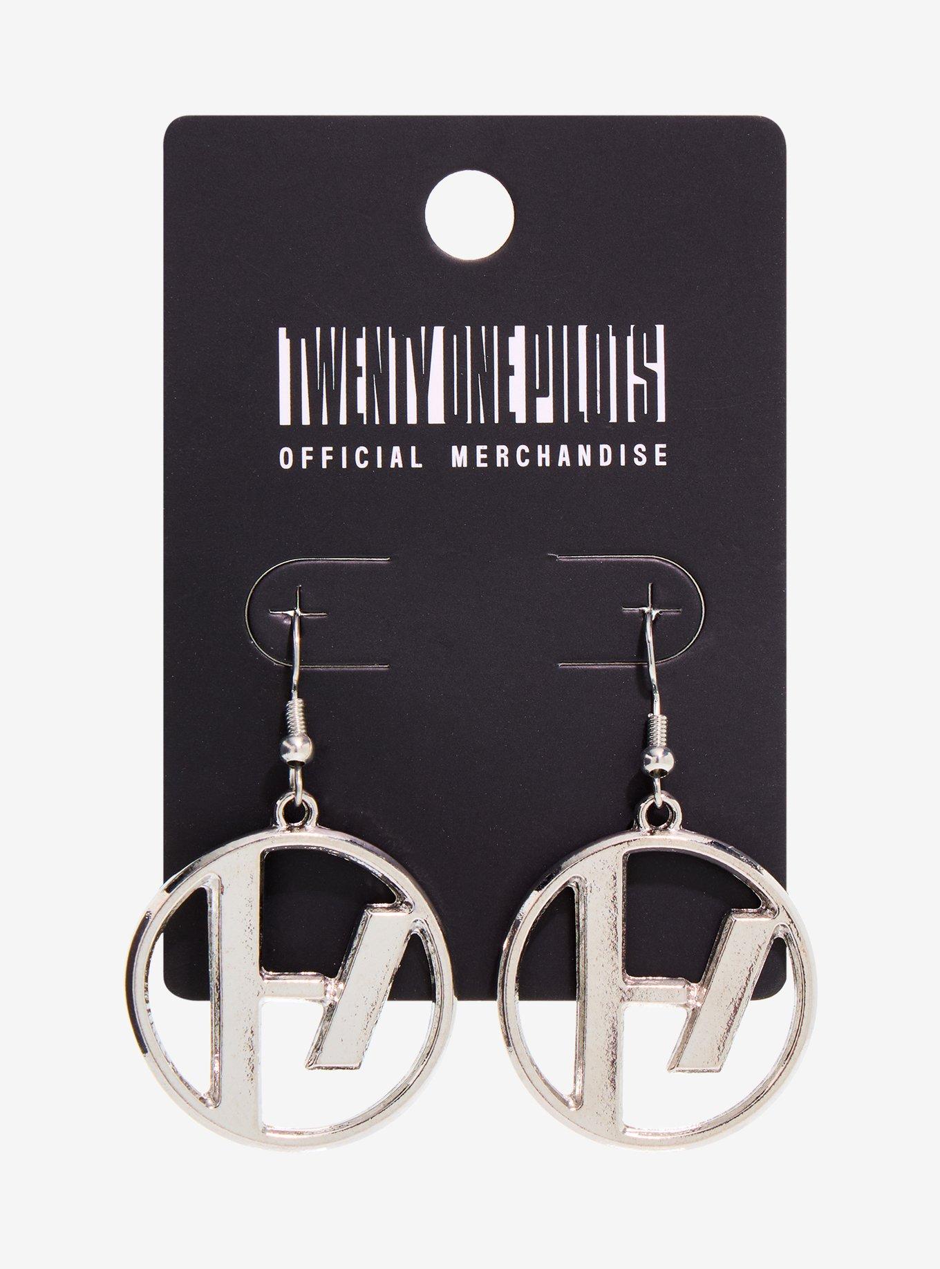 Twenty One Pilots Logo Drop Earrings, , hi-res