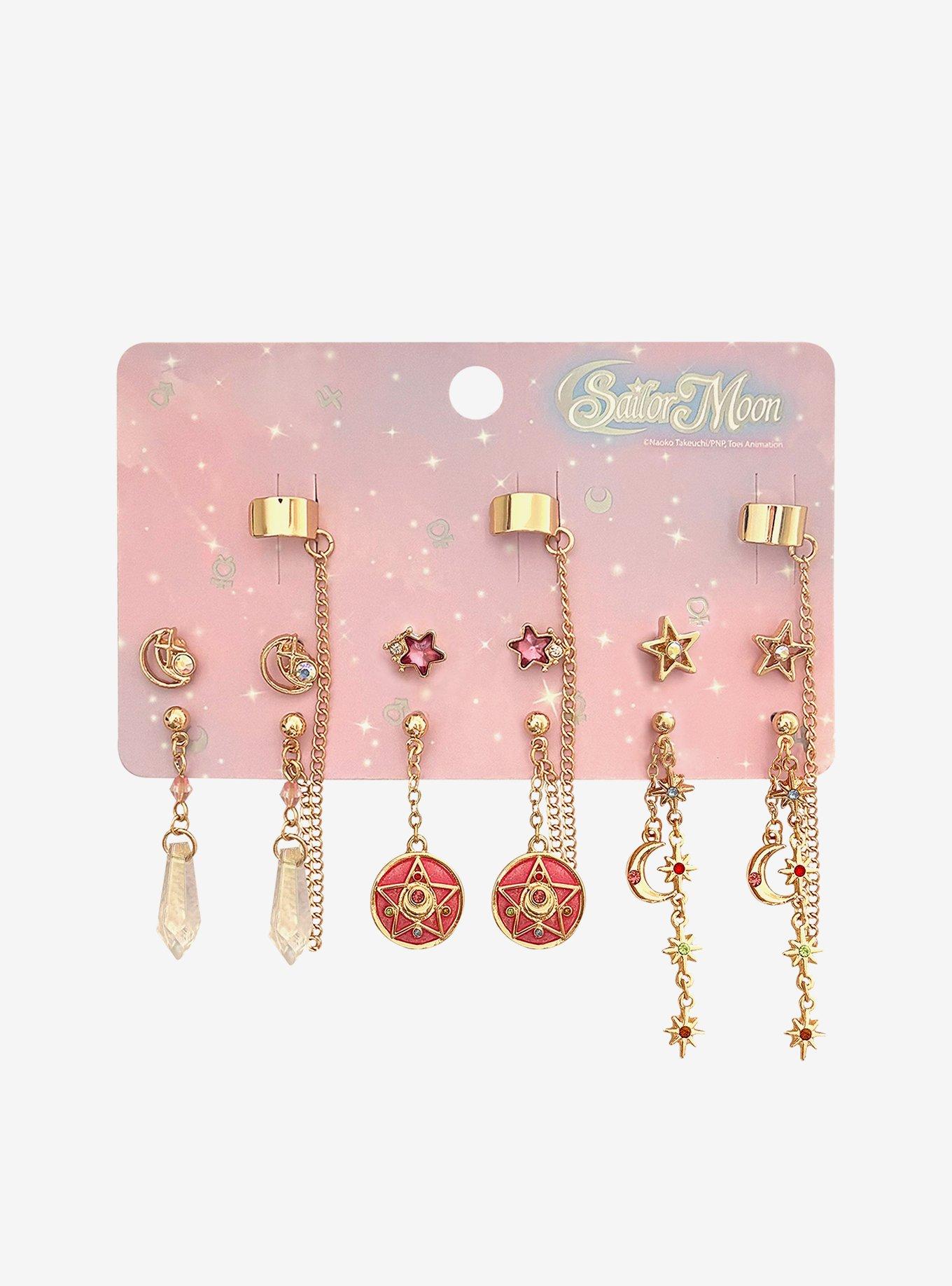 Pretty Guardian Sailor Moon Celestial Cuff Earring Set, , hi-res