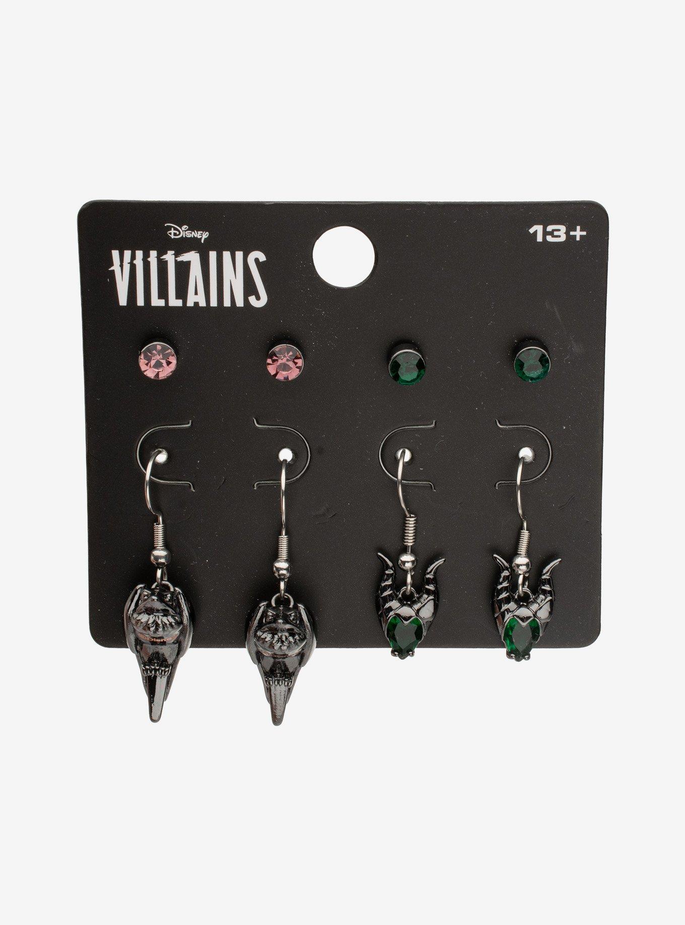 Disney Sleeping Beauty Maleficent & Diablo Earring Set, , hi-res