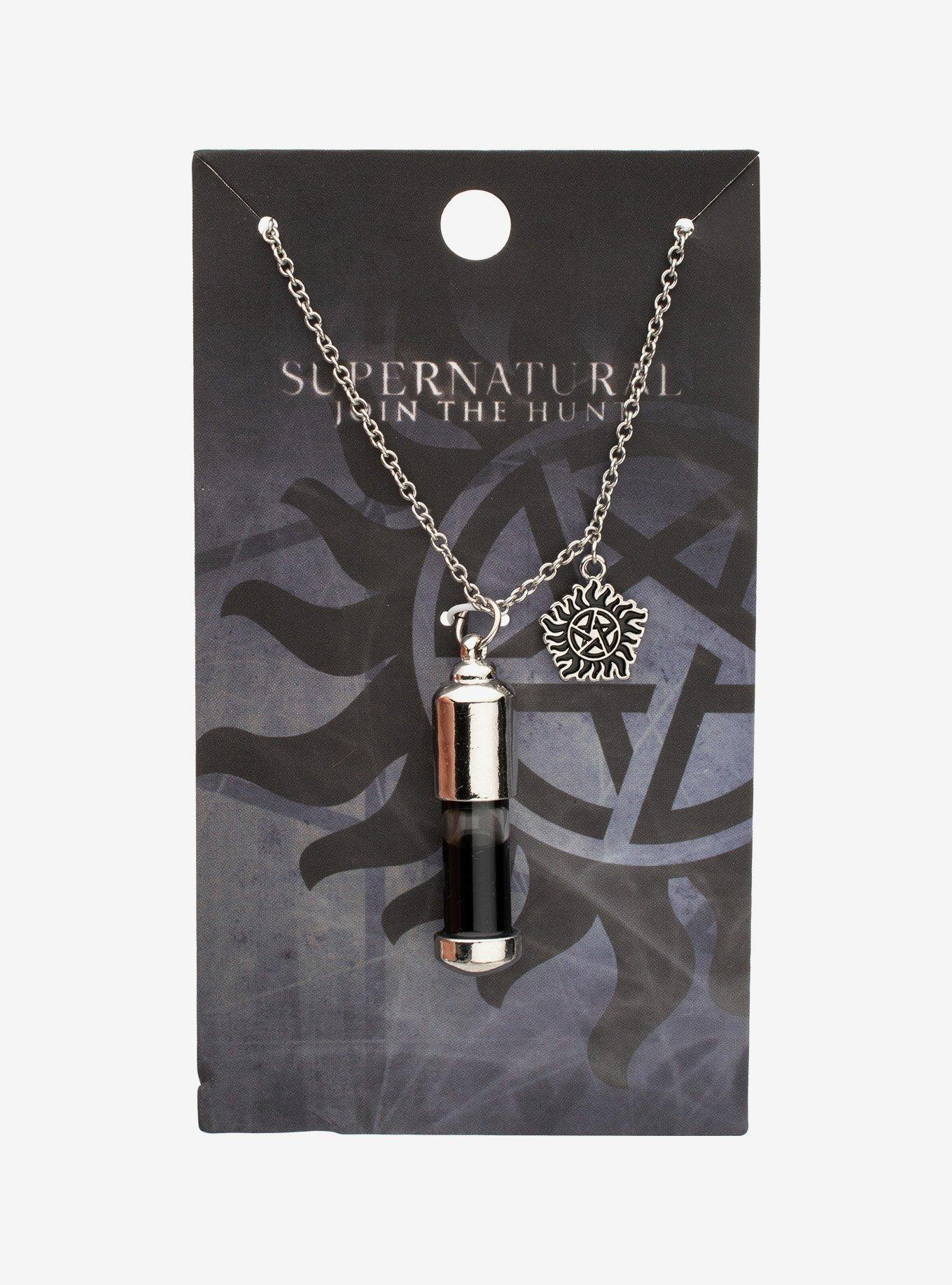 Supernatural Black Vial Necklace, , hi-res