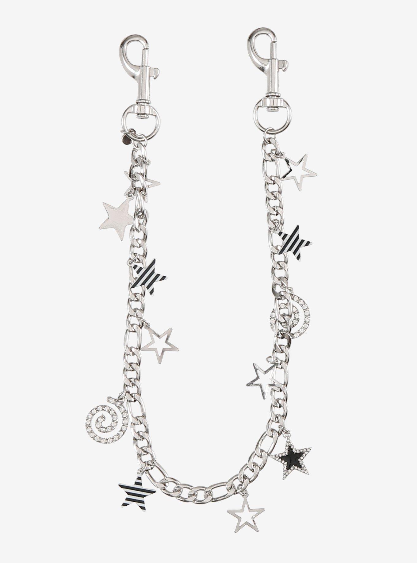 Stars & Swirls 13 Inch Wallet Chain, , hi-res