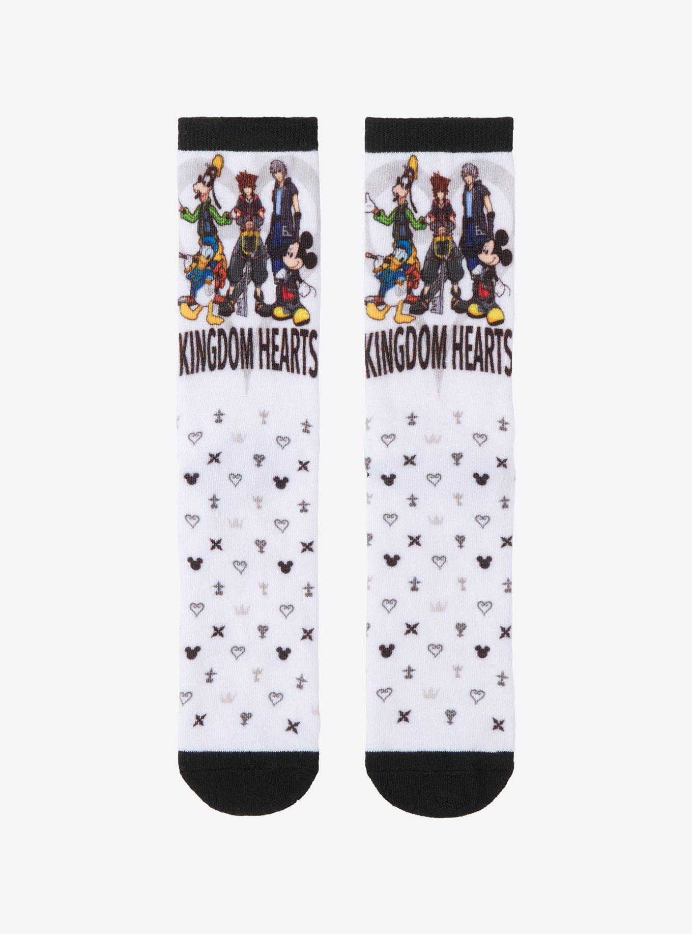 Disney Kingdom Hearts Group Crew Socks