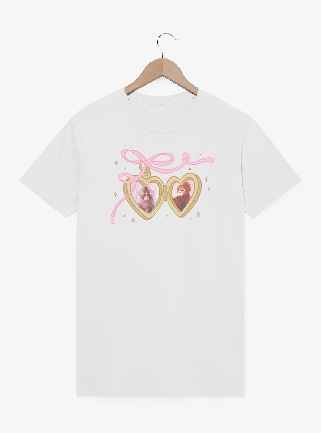 Lonely Monkey & Stuffed Animal Locket T-Shirt, , hi-res