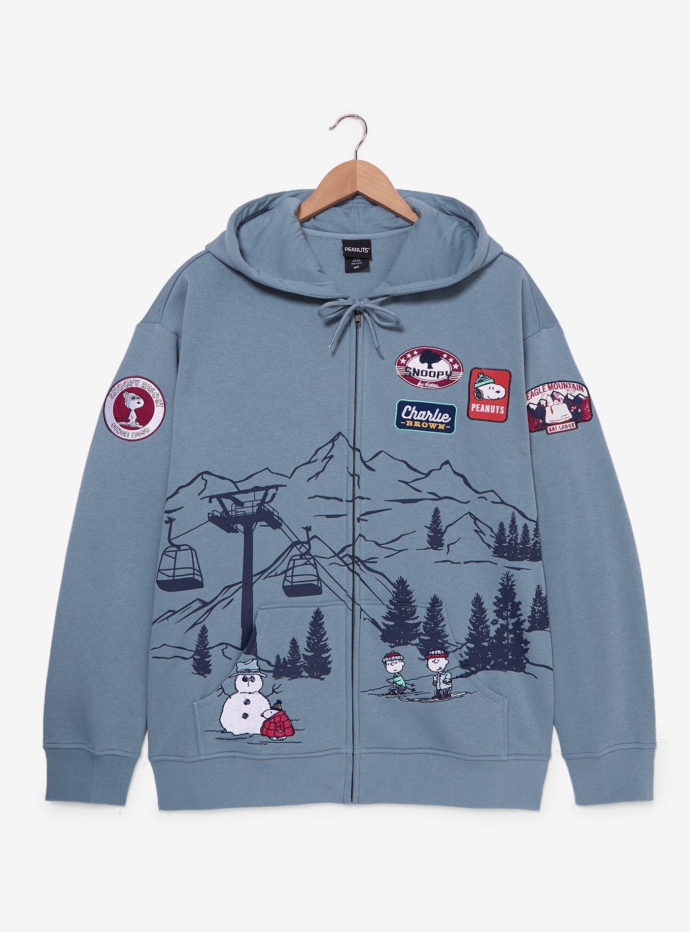Peanuts Ski Scene Zippered Hoodie - BoxLunch Exclusive
