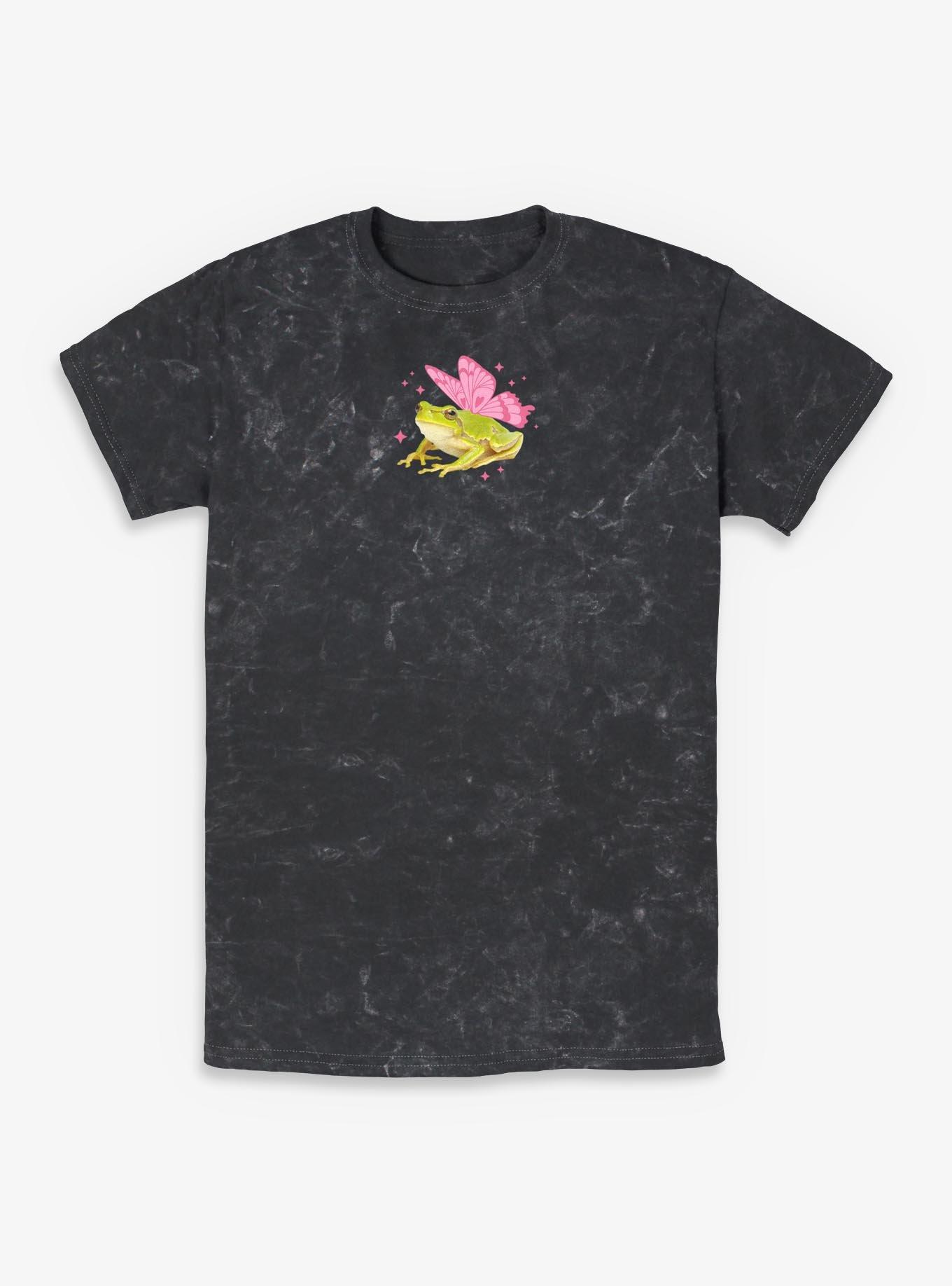 Frog Butterfly Wings Mineral Wash T-Shirt Hot Topic Exclusive, , hi-res