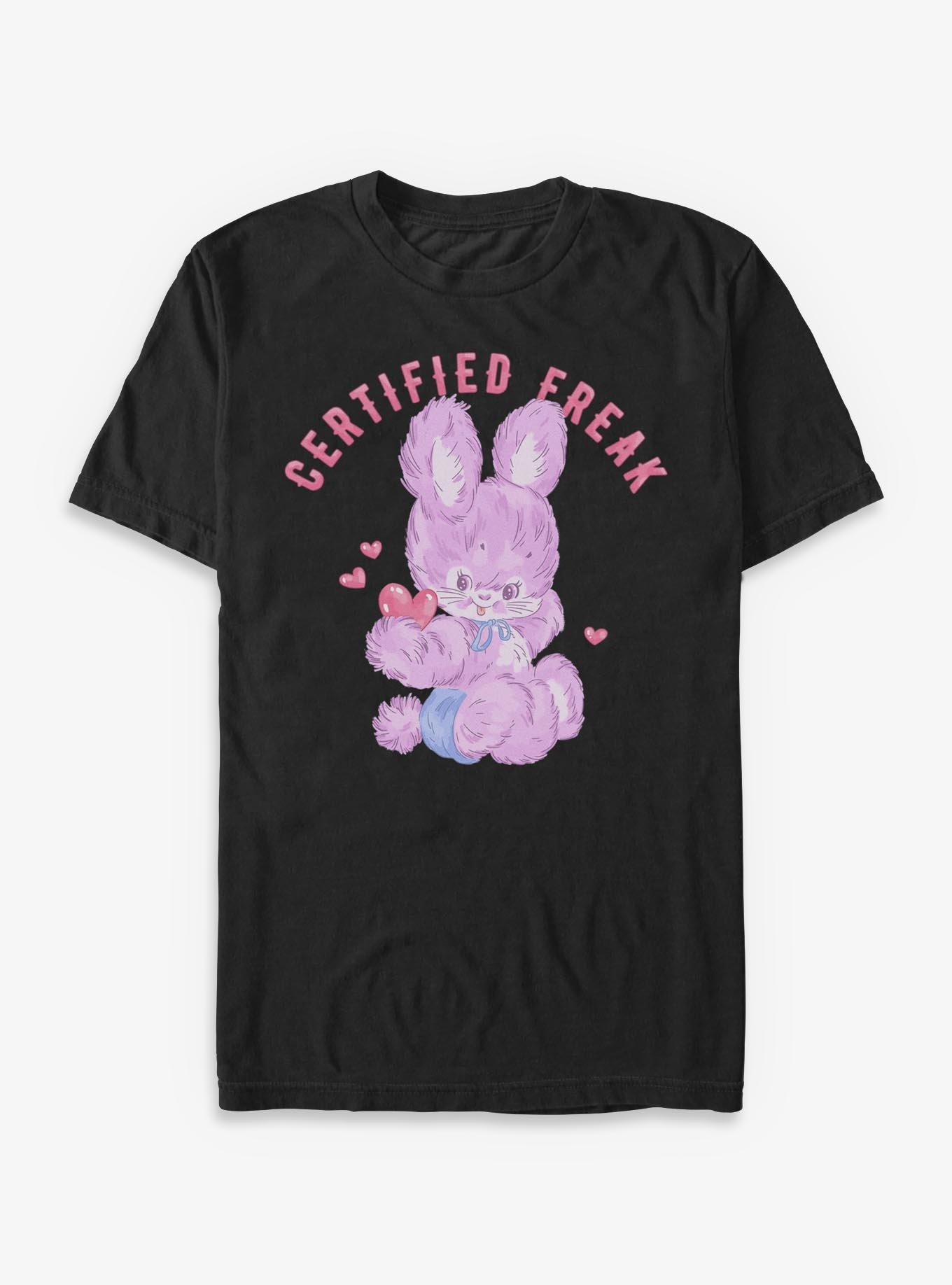 Certified Freak Fuzzy Bunny T-Shirt Hot Topic Exclusive, , hi-res