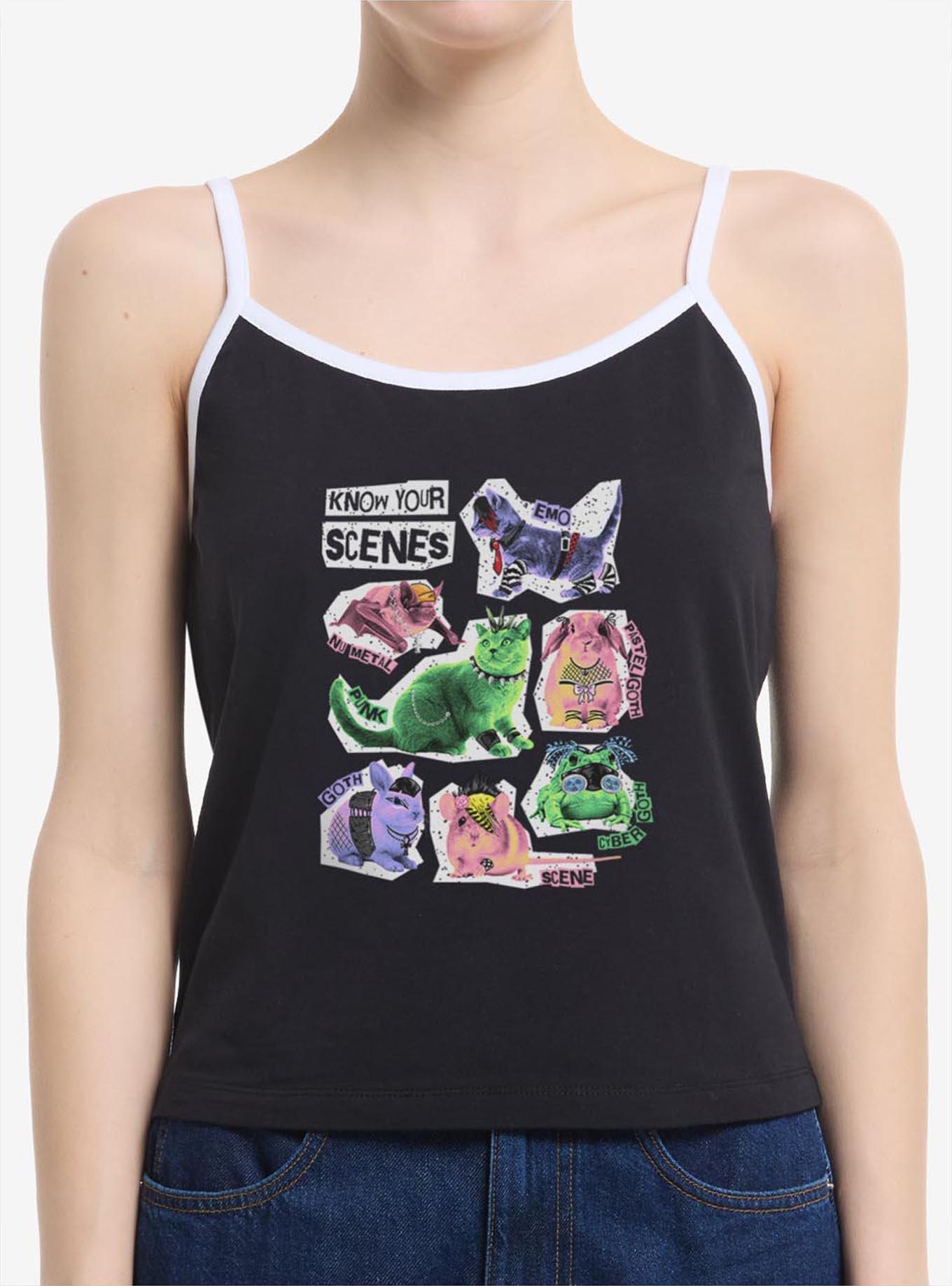 Punk Pets Girls Cami Hot Topic Exclusive, , hi-res