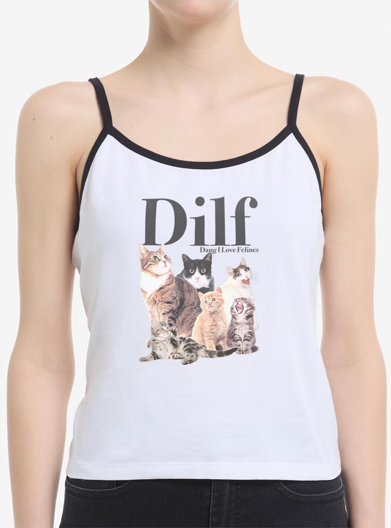 Dang I Love Felines Girls Cami Hot Topic Exclusive, , hi-res