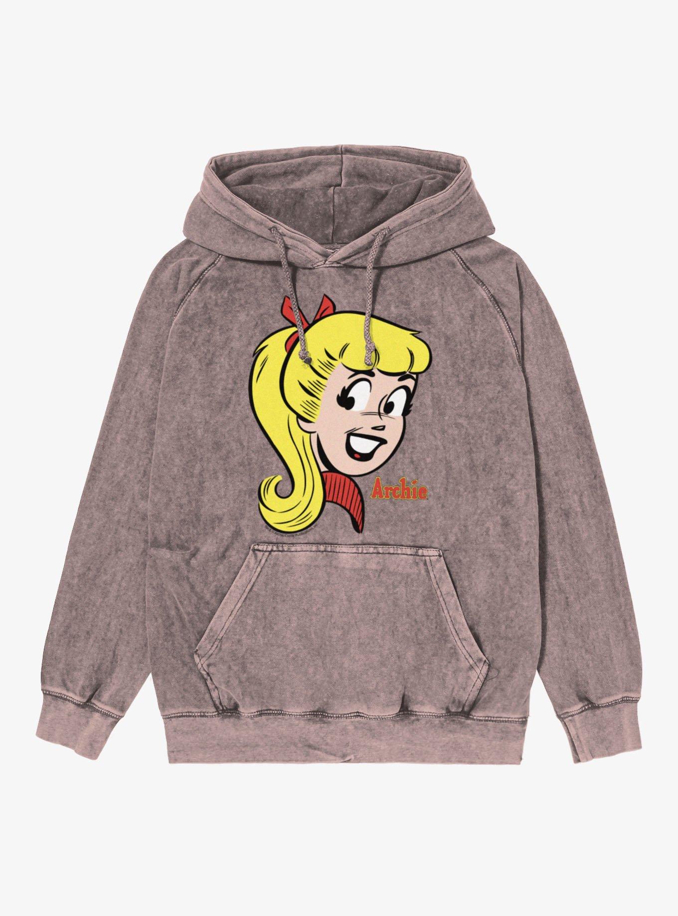 Archie Comics Big Face Betty Cooper Mineral Wash Hoodie