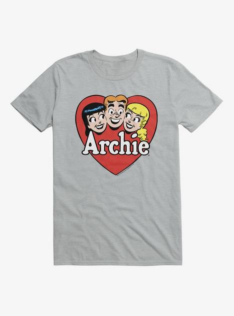Archie Comics Heart Love Trio T-Shirt - GREY | Hot Topic
