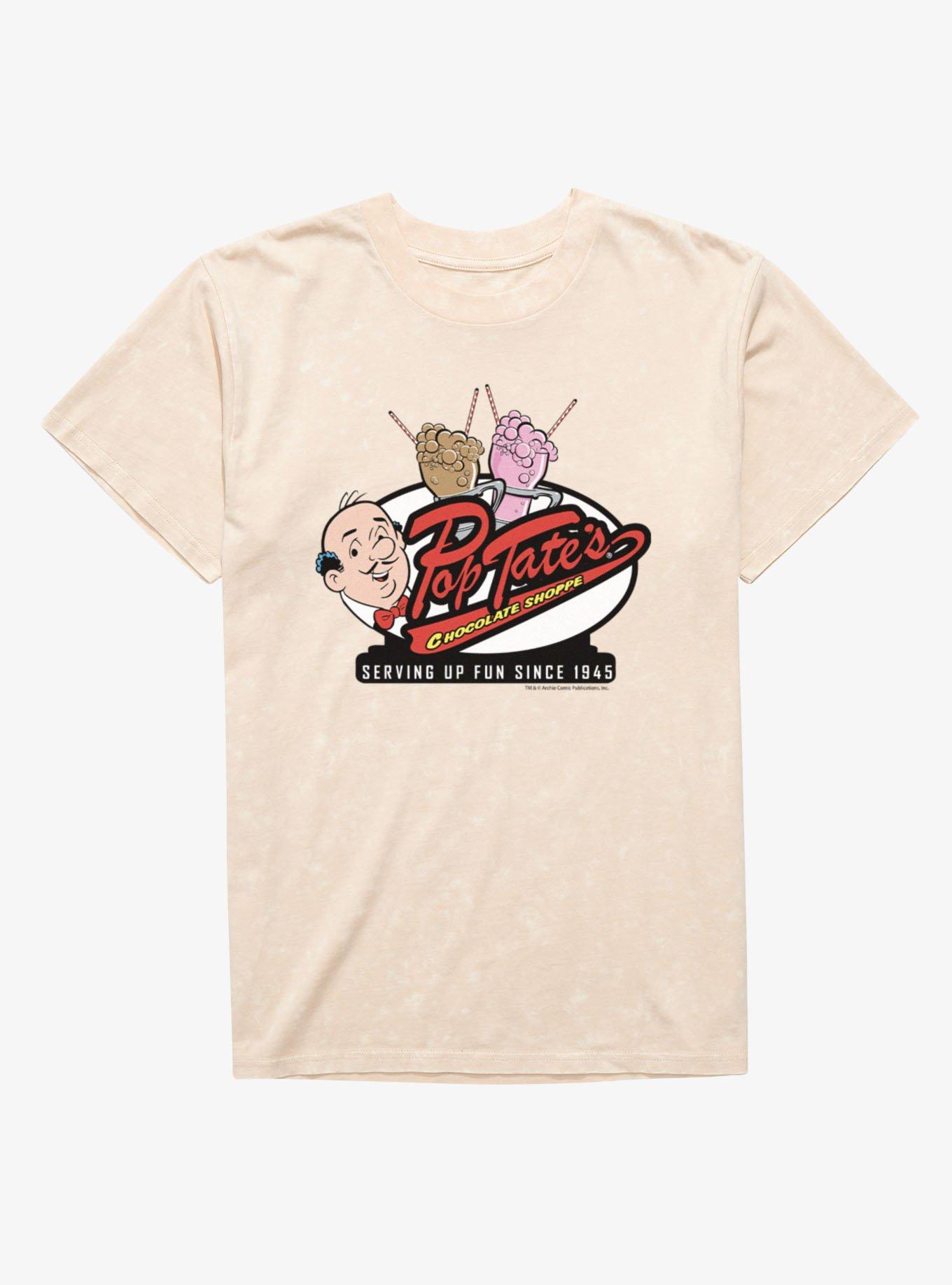 Archie Comics Pop Tates Chocolate Shoppe Mineral Wash T-Shirt, , hi-res