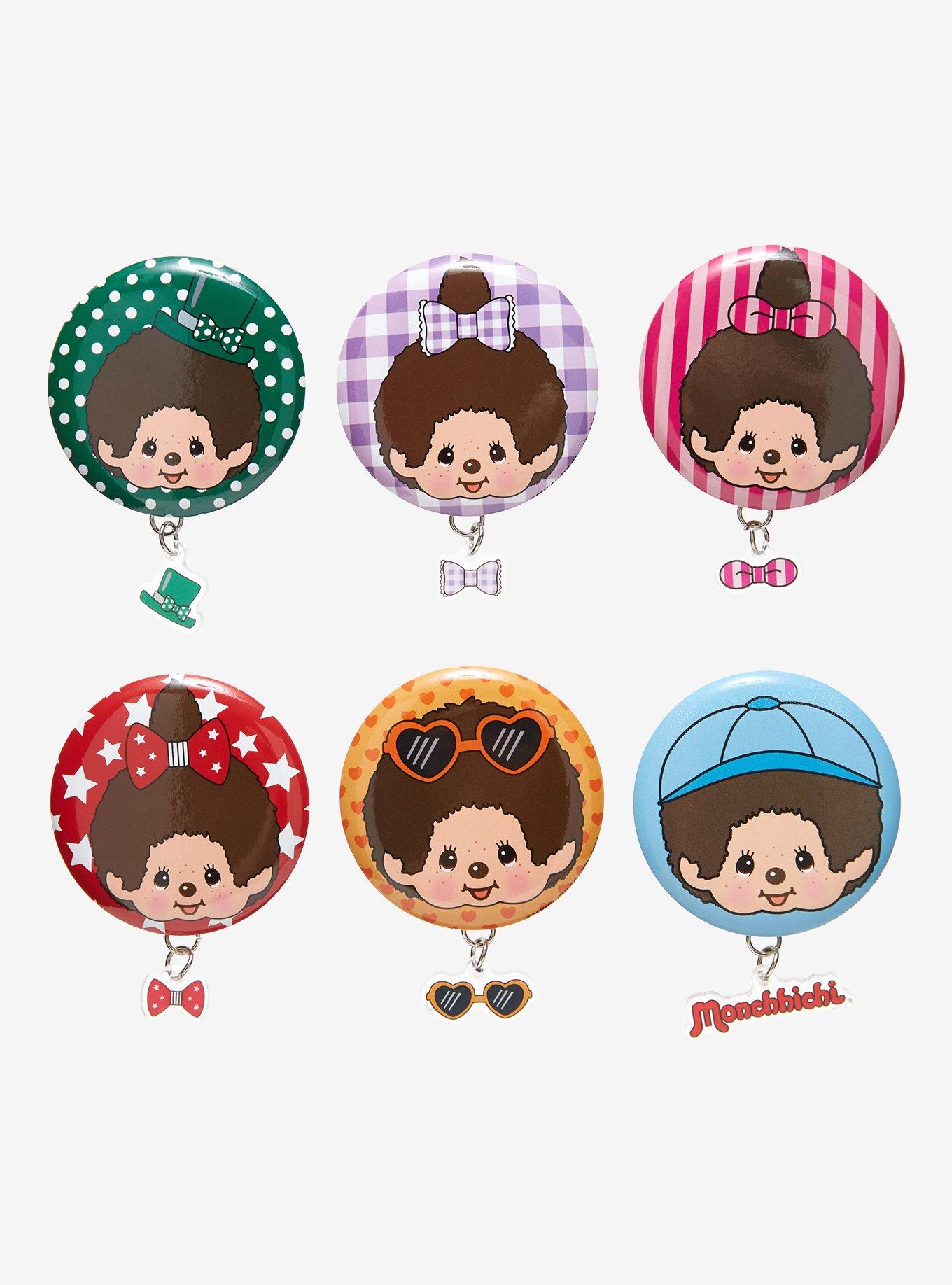 Whatever! Makes You Happy Monchhichi Blind Bag Button, , hi-res