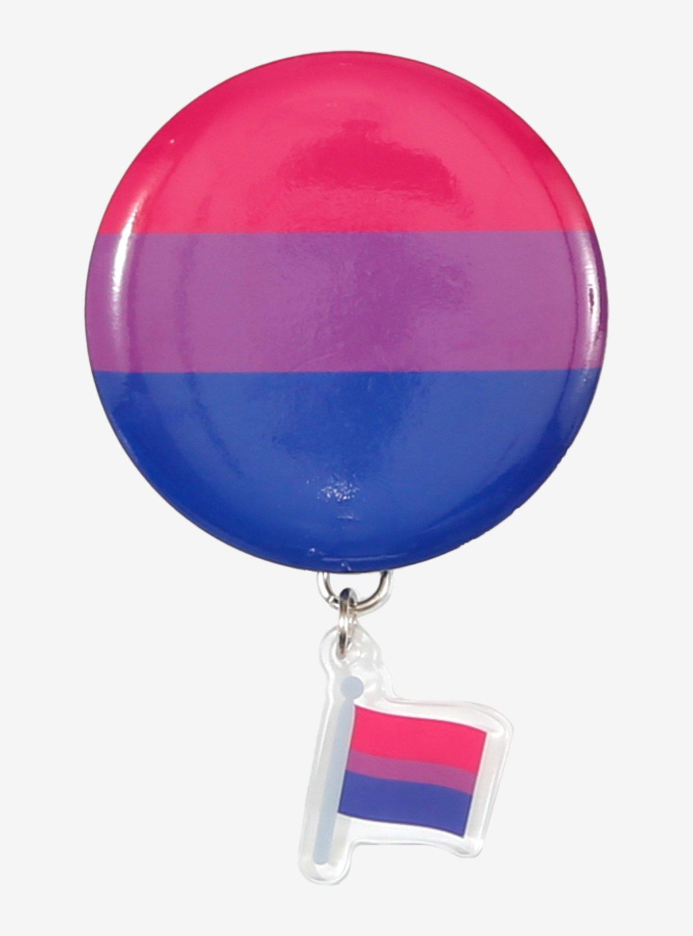 Bisexual Pride Flag Button, , hi-res