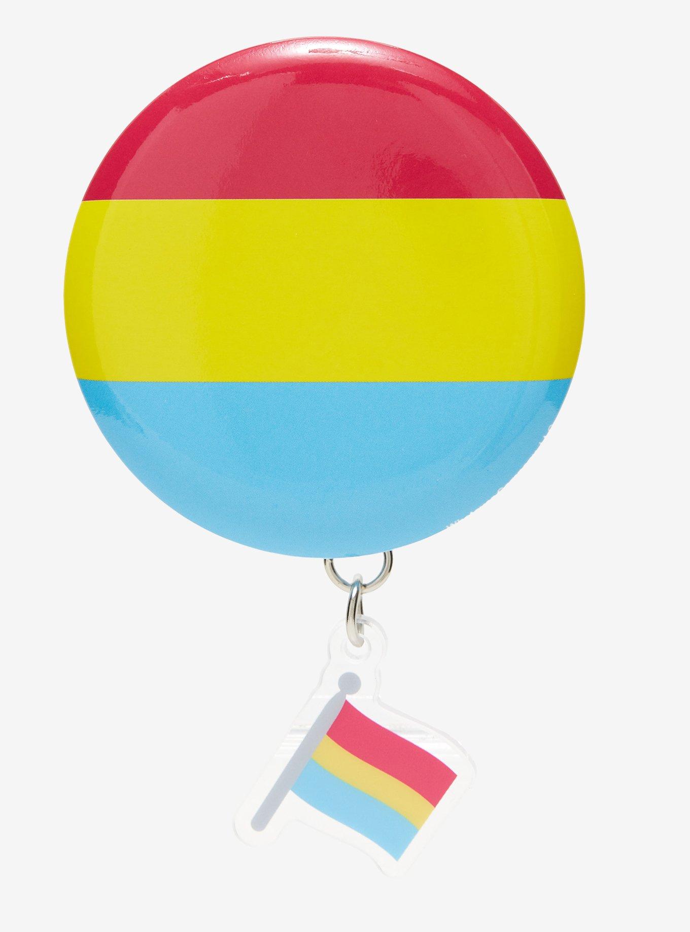 Pansexual Pride Flag Button, , hi-res