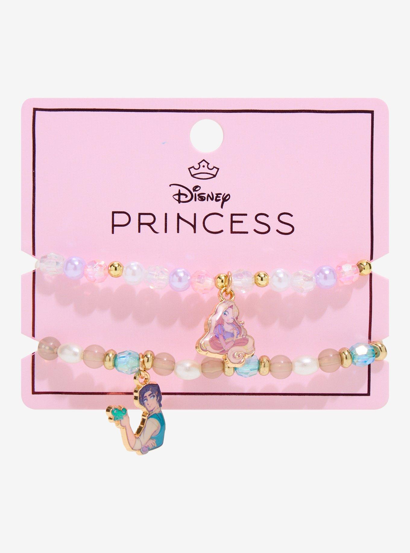 Disney Tangled Rapunzel & Flynn Bead Bracelet Set, , hi-res