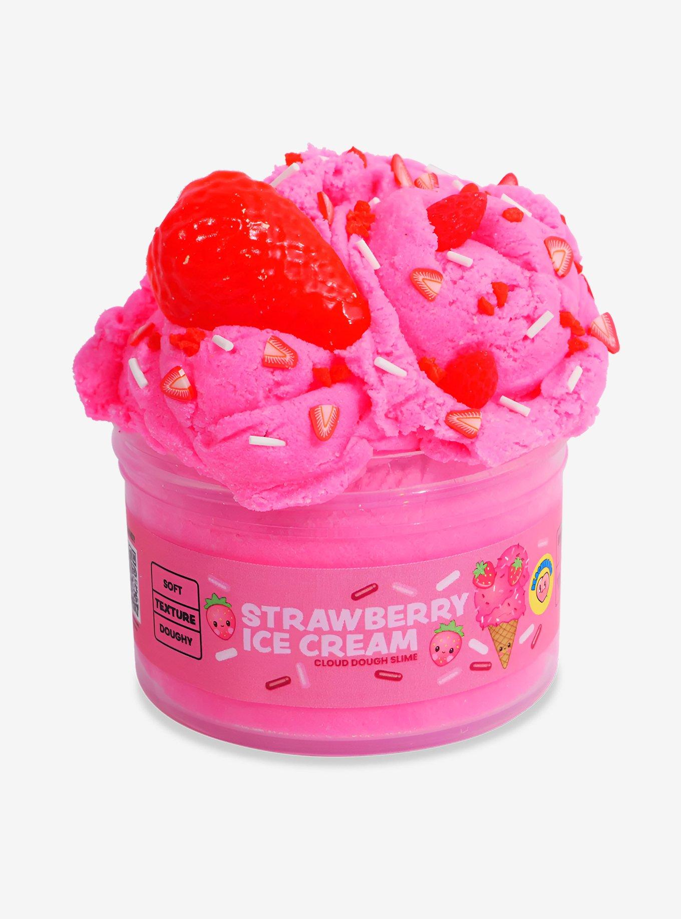 PeachyBbies Strawberry Ice Cream Cloud Dough Slime, , hi-res