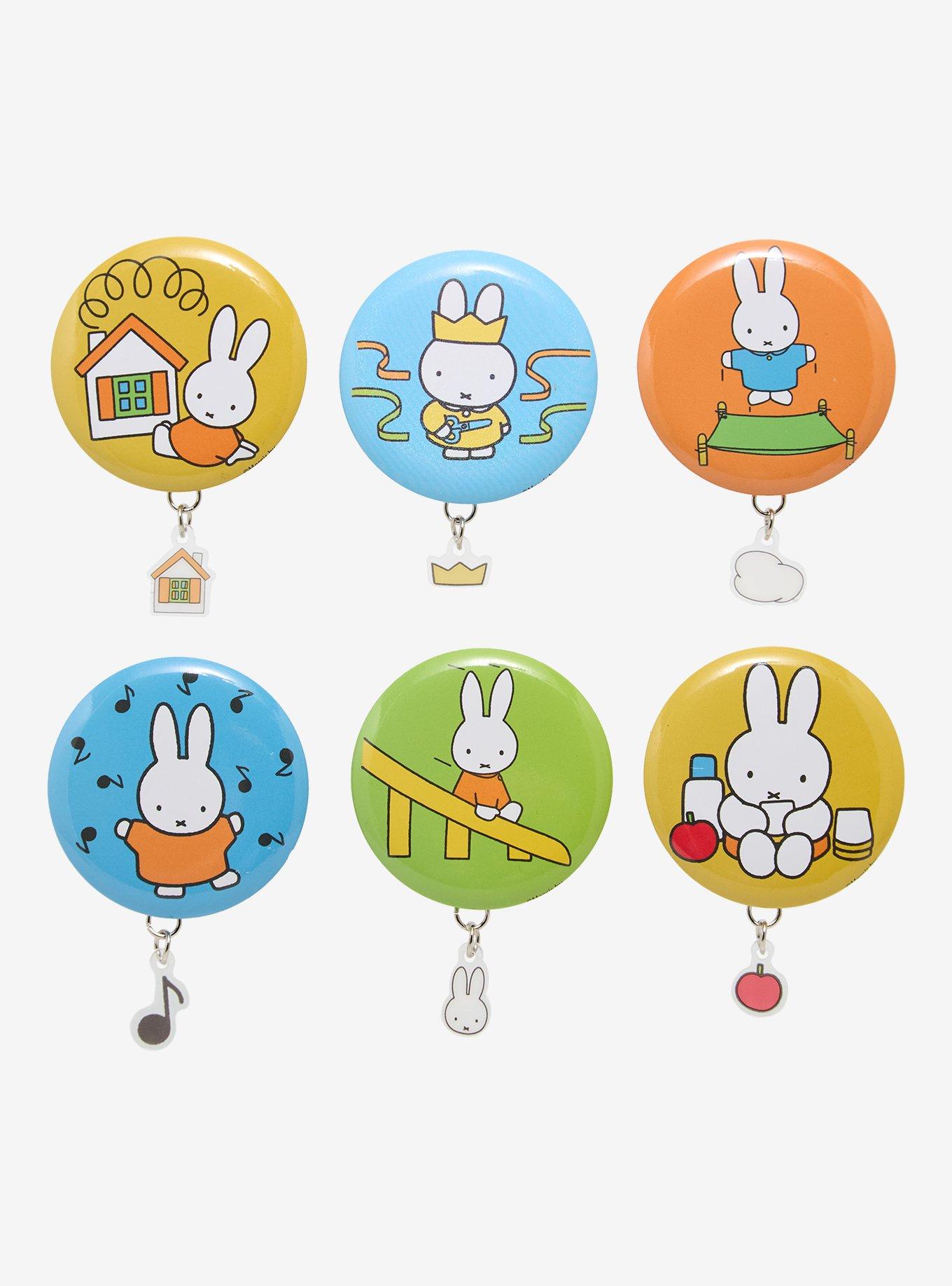 Whatever! Makes You Happy x Miffy Blind Bag Button Pin with Charm