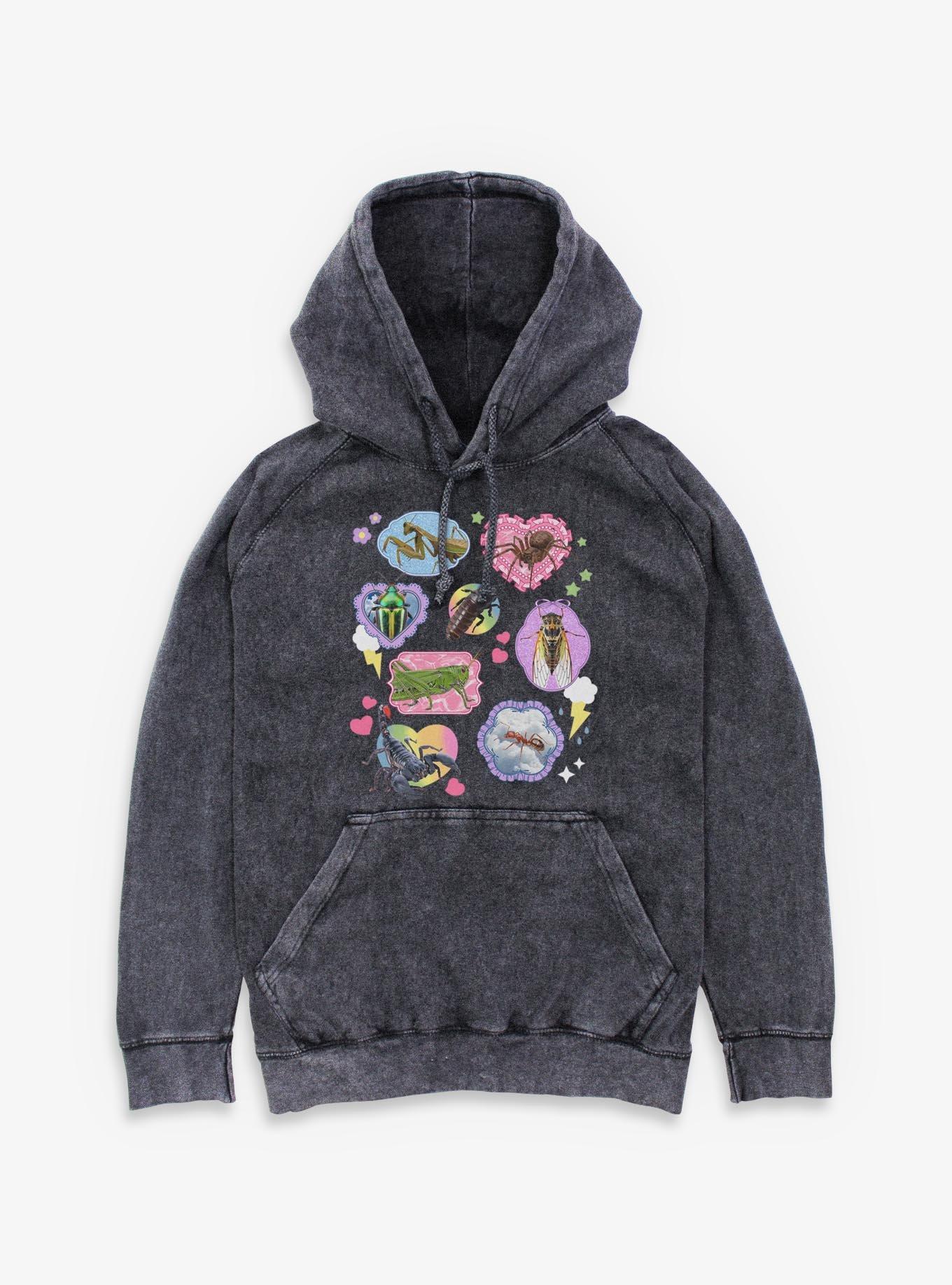 Creepy Cutie Bugs Mineral Wash Hoodie Box Lunch Exclusive, , hi-res