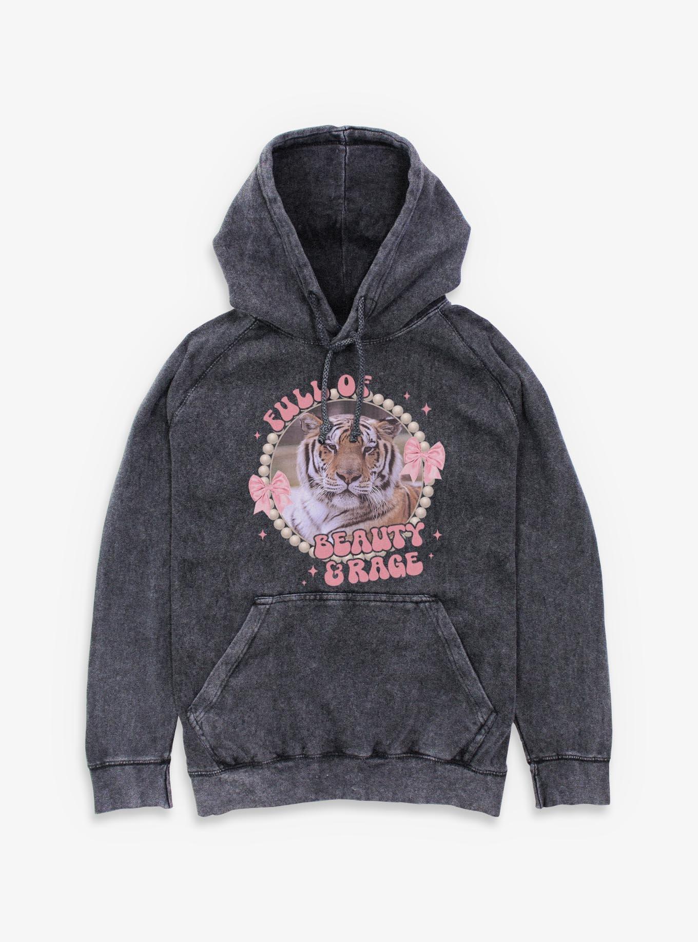 Full Of Beauty And Rage Tiger Mineral Wash Hoodie Box Lunch Exclusive, , hi-res