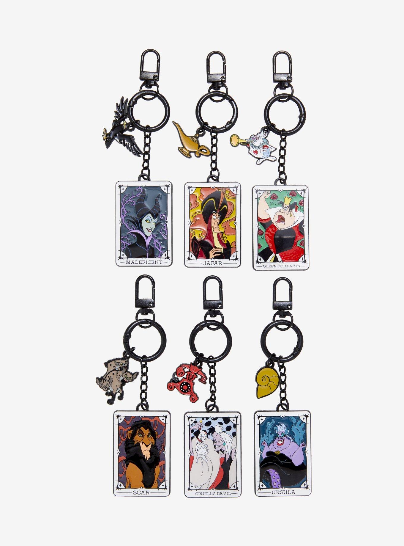 Disney Villains Cards Blind Box Keychain - BoxLunch Exclusive, , hi-res