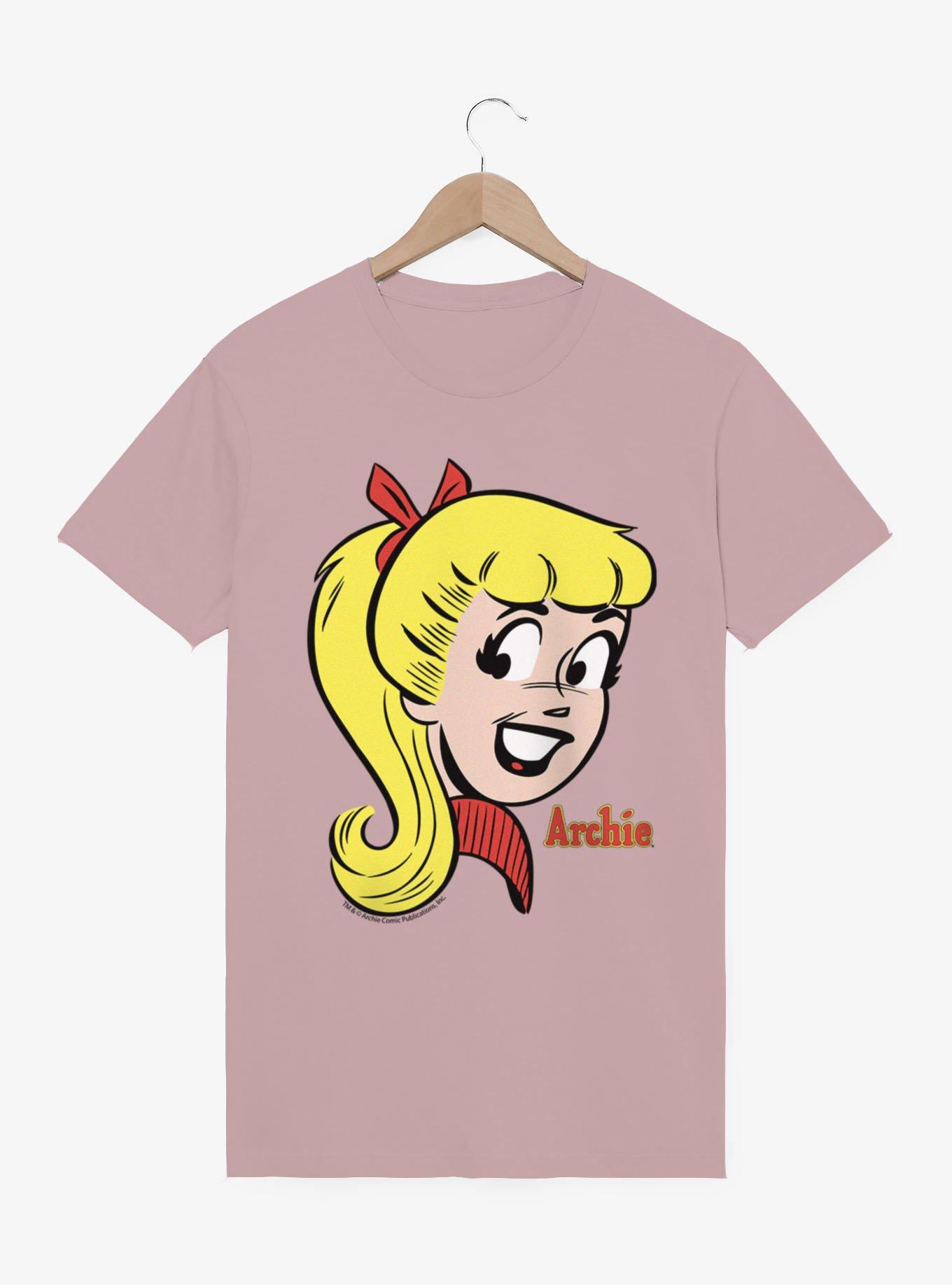 Archie Comics Big Face Betty Cooper T-Shirt, LIGHT PINK, hi-res view 1