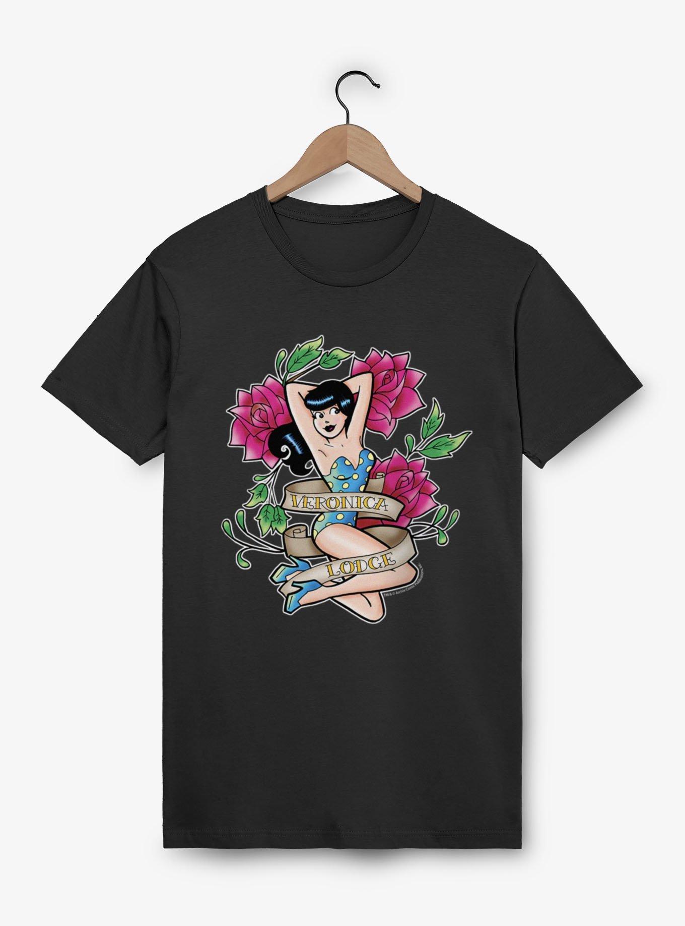Archie Comics Veronica Lodge Traditional Tattoo T-Shirt, BLACK, hi-res view 1