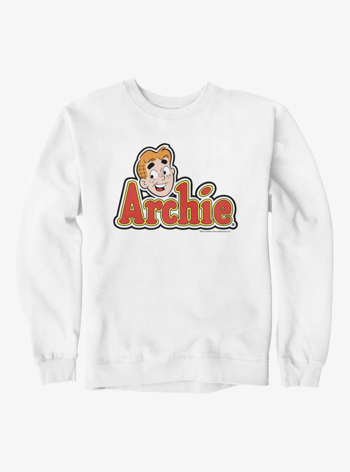 Archie Comics Logo Sweatshirt, WHITE, hi-res view 1
