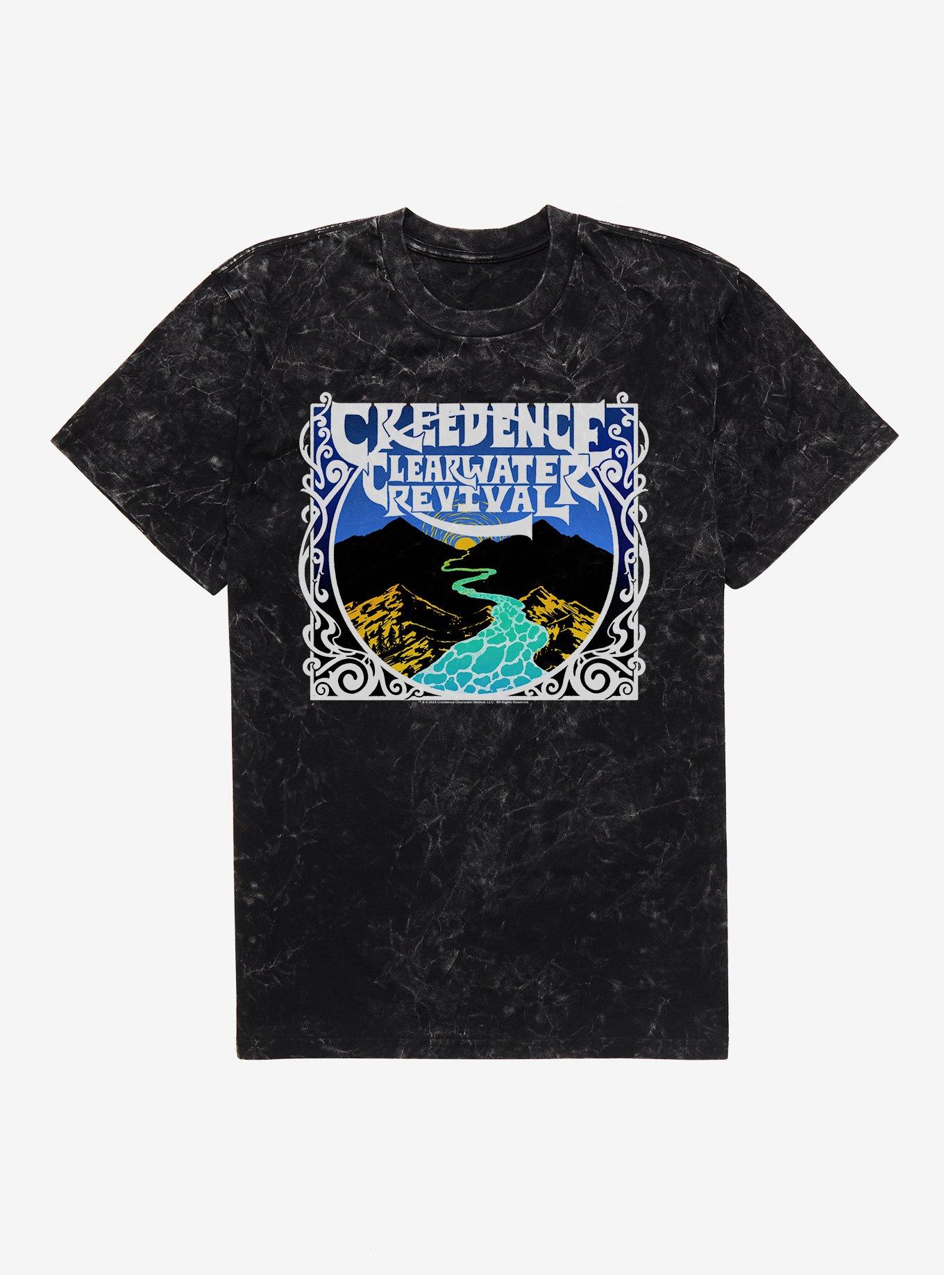 Creedence Clearwater Revival River Mountain Mineral Wash T-Shirt, , hi-res