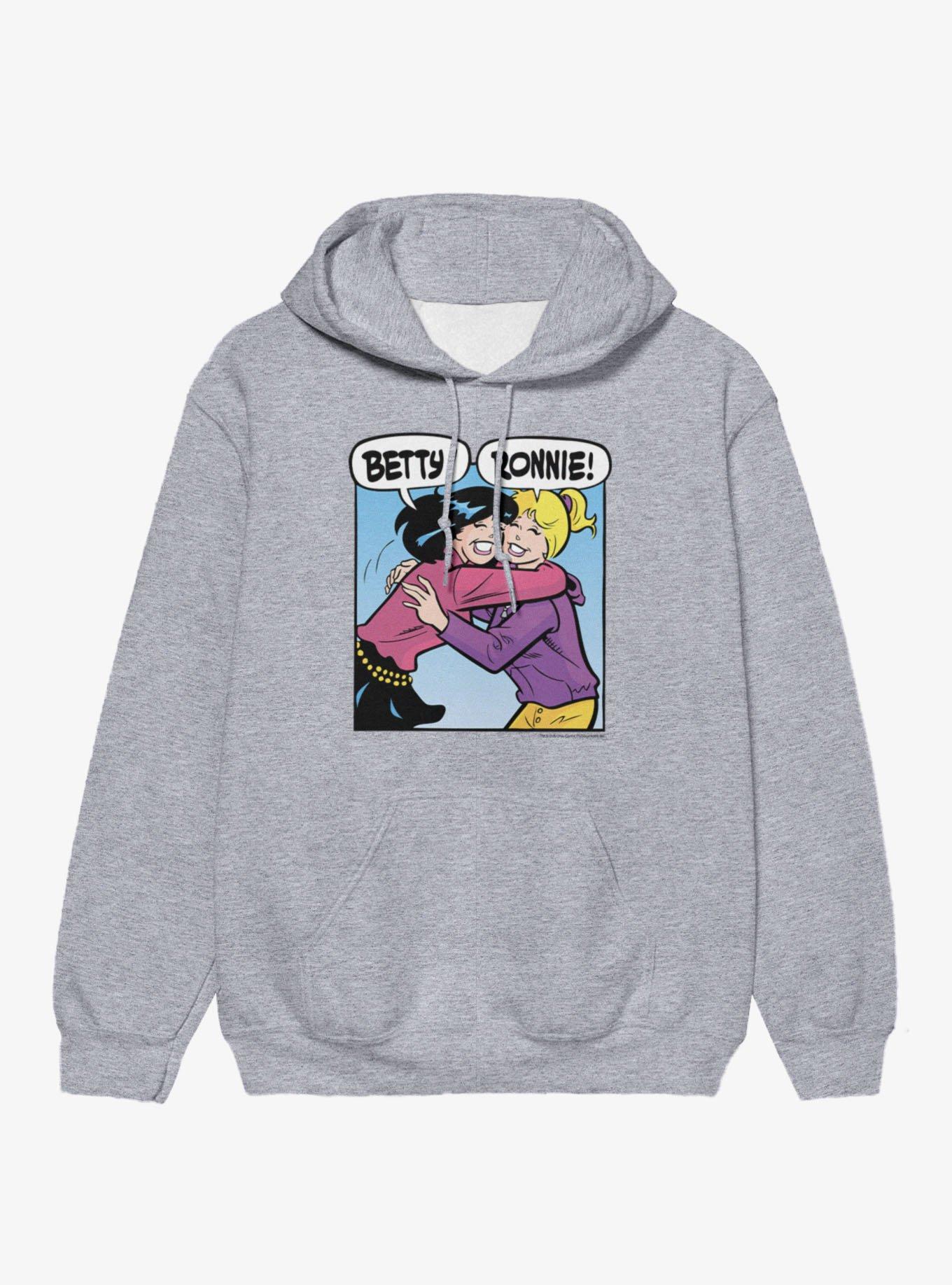 Archie Comics Betty And Ronnie Hug Hoodie, , hi-res