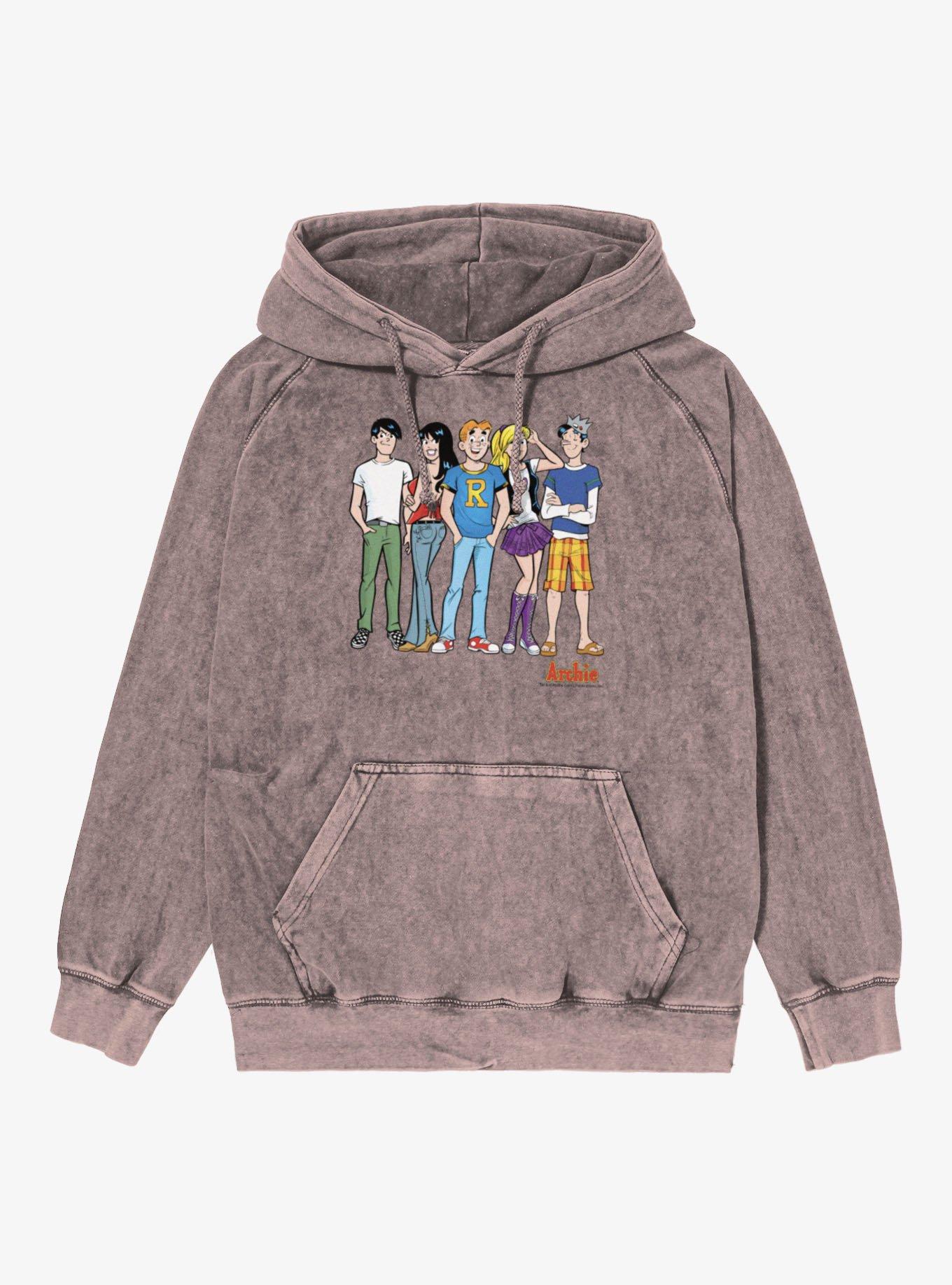 Archie Comics Gang's All Here Mineral Wash Hoodie, , hi-res
