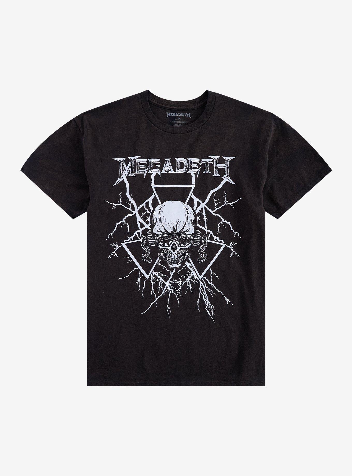 Megadeth Vic Rattlehead Lightning Bolts T-Shirt, , hi-res