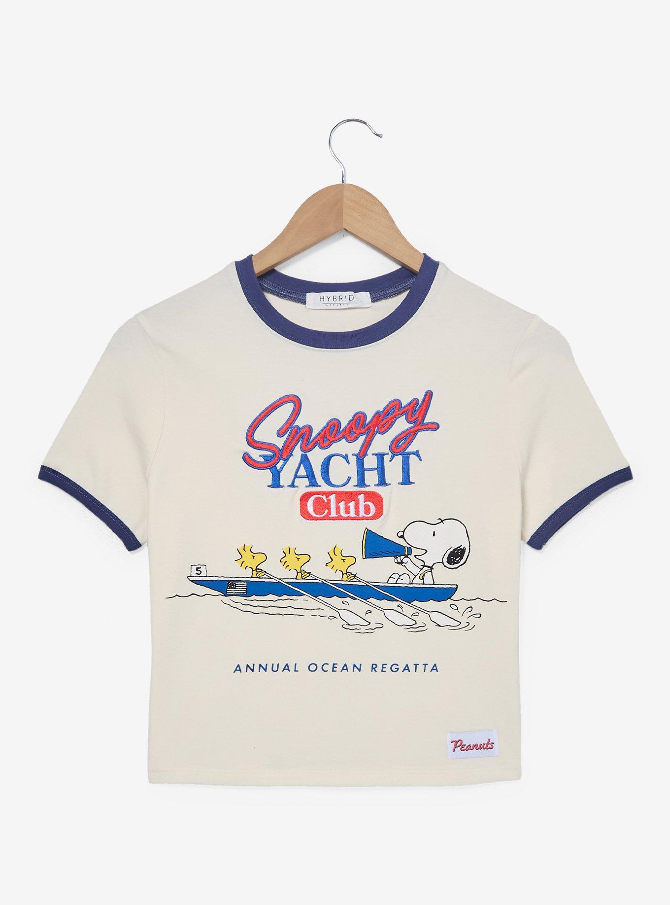 Peanuts Snoopy Yacht Club Women's Baby Tee - BoxLunch Exclusive, , hi-res