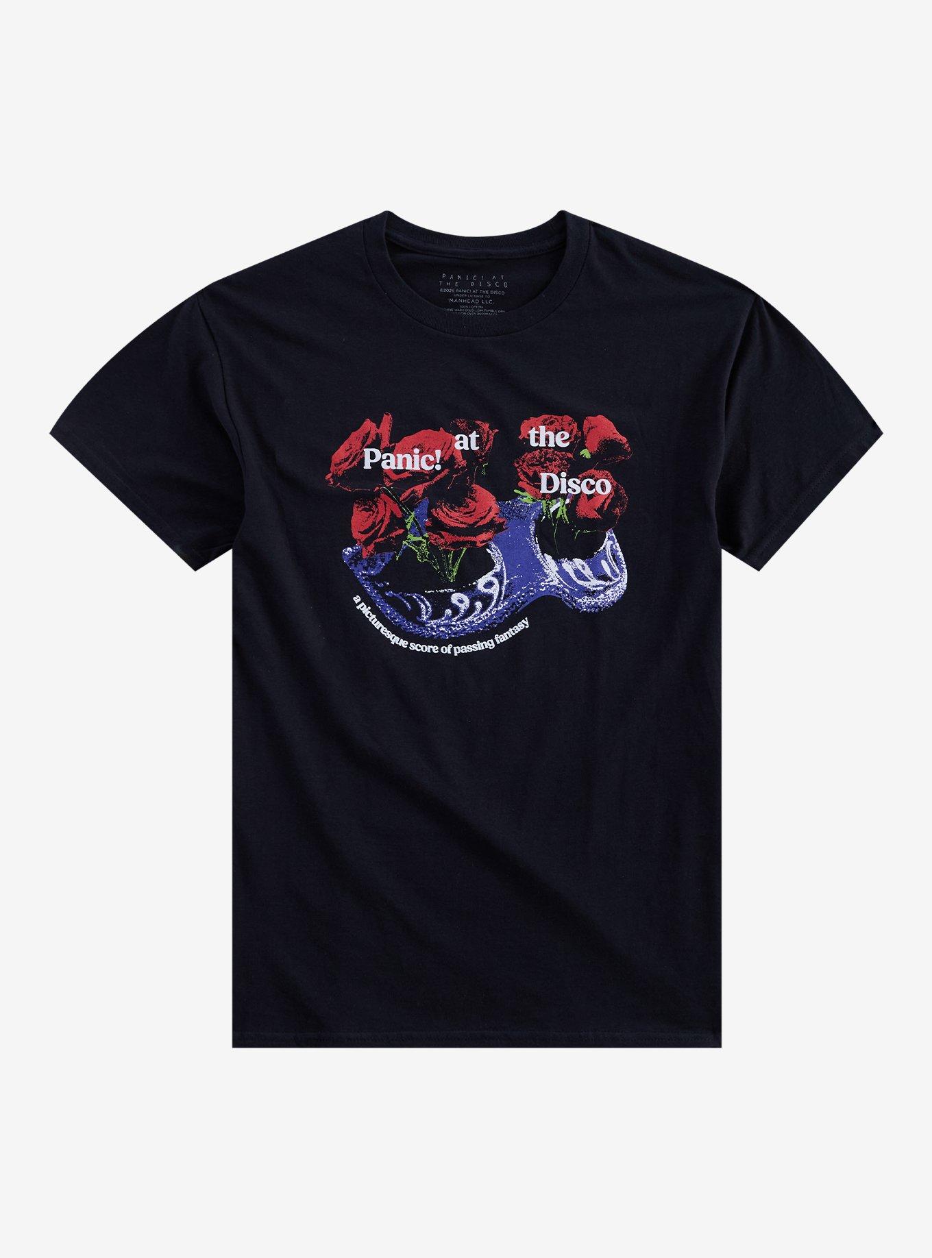 Panic! At The Disco Rose Mask T-Shirt, , hi-res
