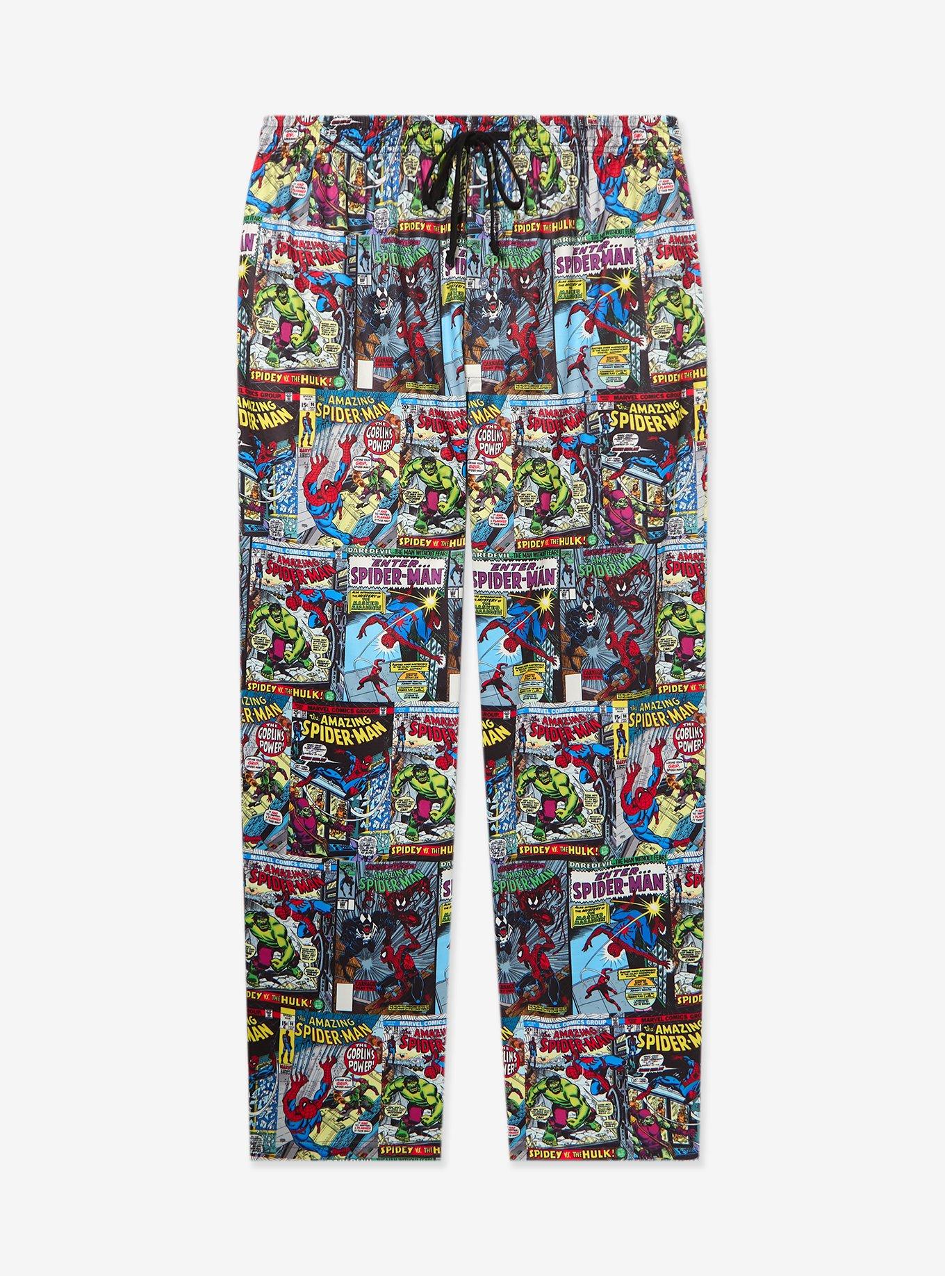 Marvel Spider-Man Comics Allover Print Sleep Pants, , hi-res
