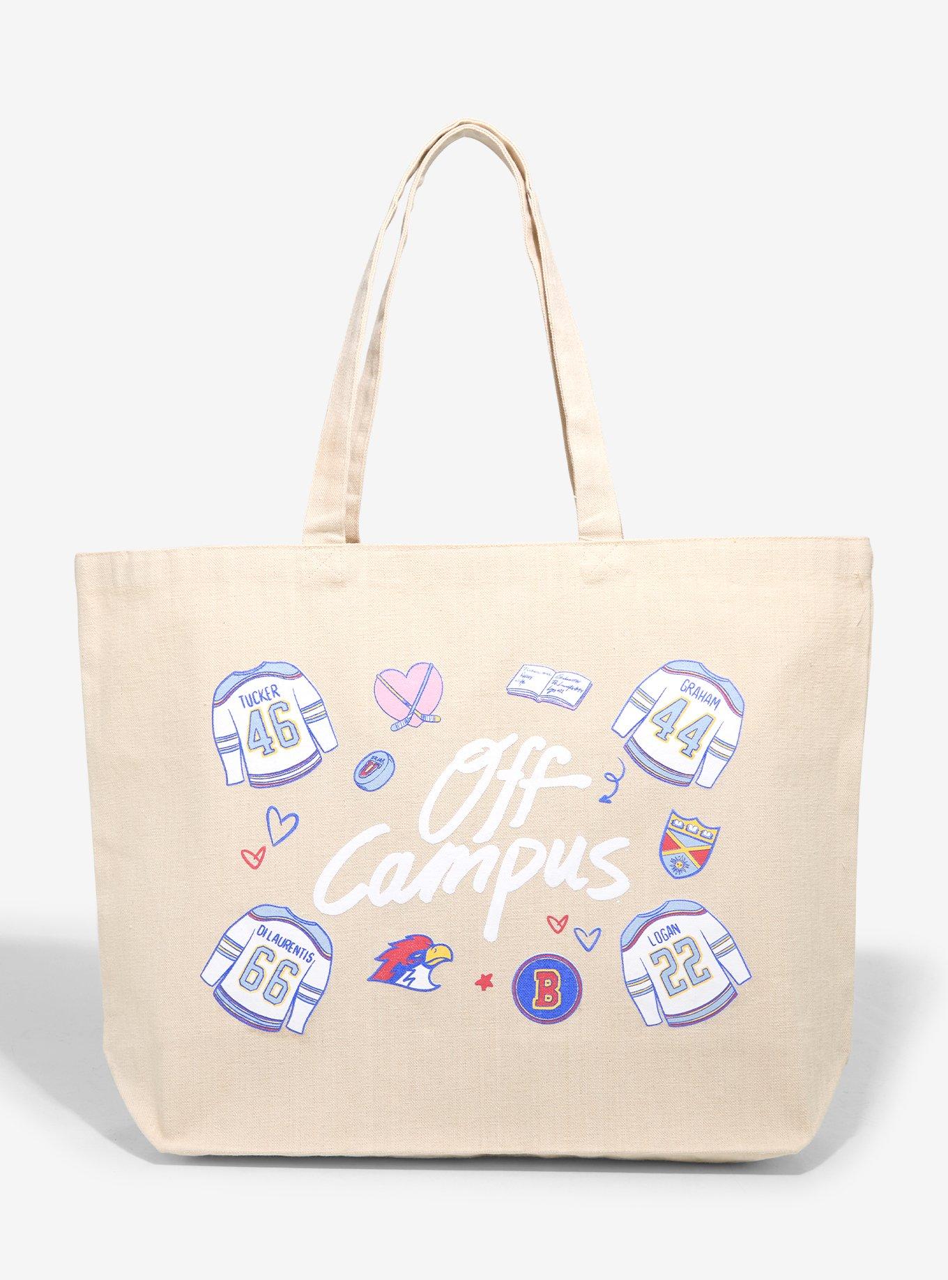 Off Campus Icons Tote Bag, , hi-res