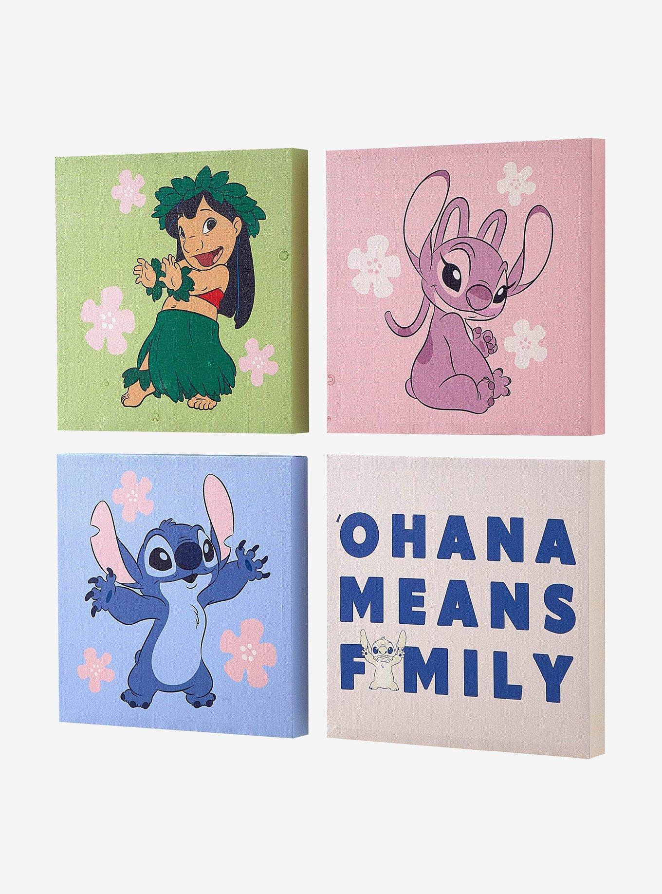Disney Lilo & Stitch and Angel 4-Piece Canvas Wall Art, , hi-res