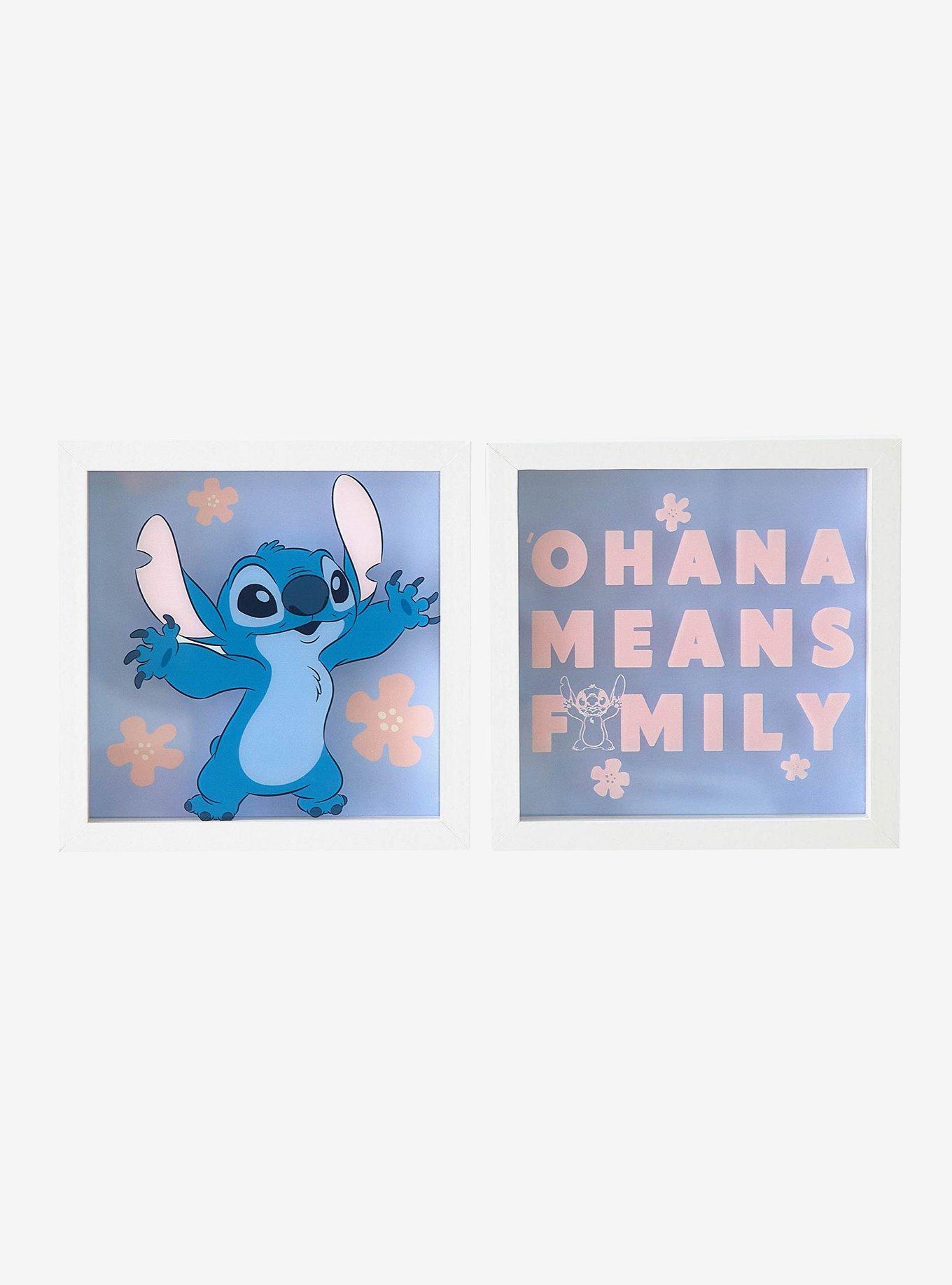 Disney Lilo & Stitch "Ohana Means Family" 2-Piece Dual Layer Wall Art, , hi-res