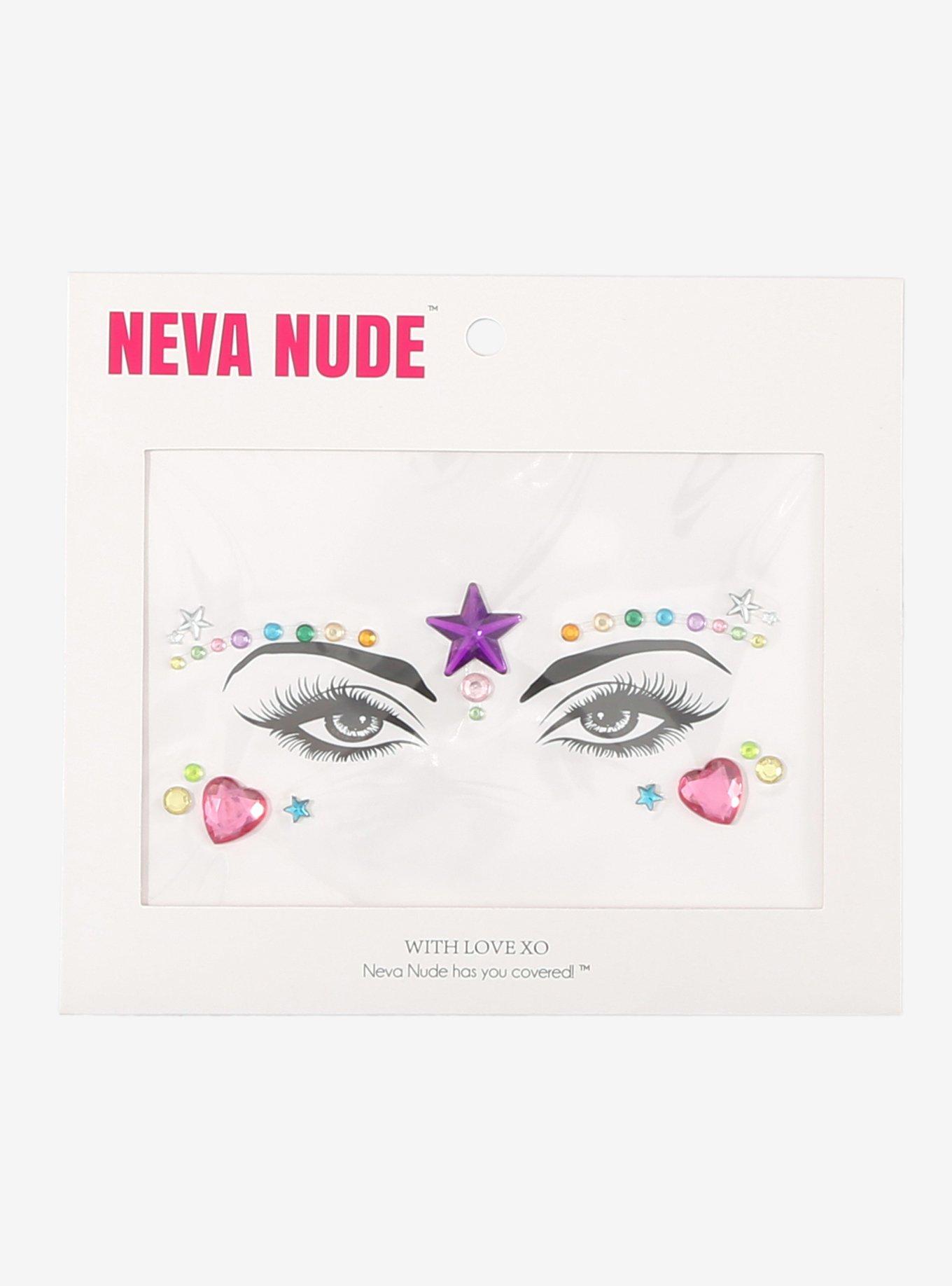 Neva Nude Rainbow Star Gem Face Jewels, , hi-res