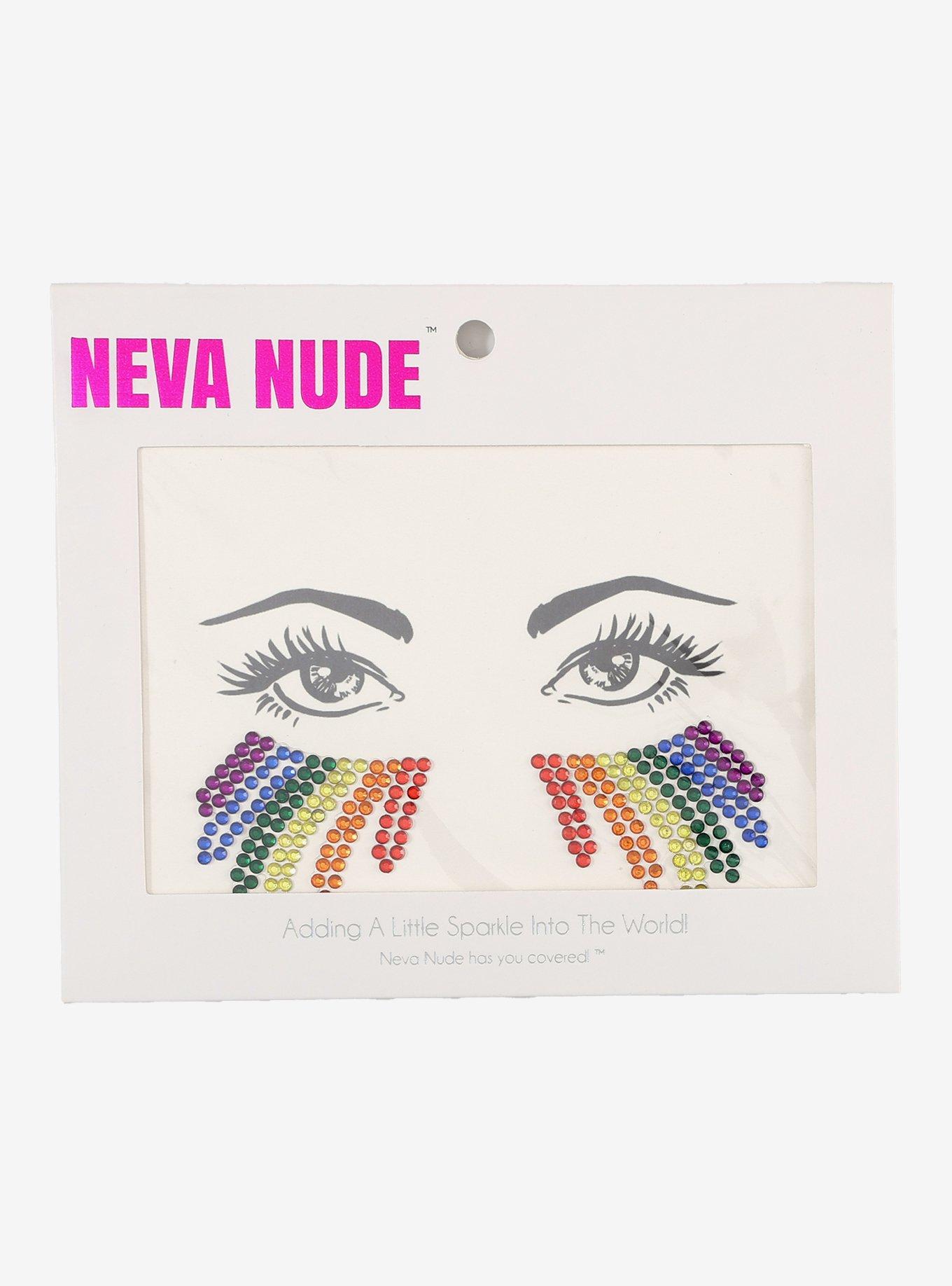 Neva Nude Rainbow Gem Face Jewels, , hi-res