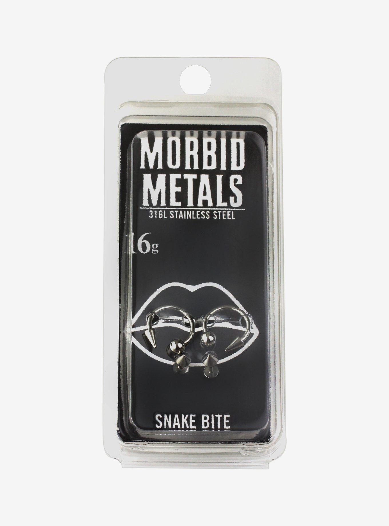 16G Steel Snake Bite 4 Pack, , hi-res