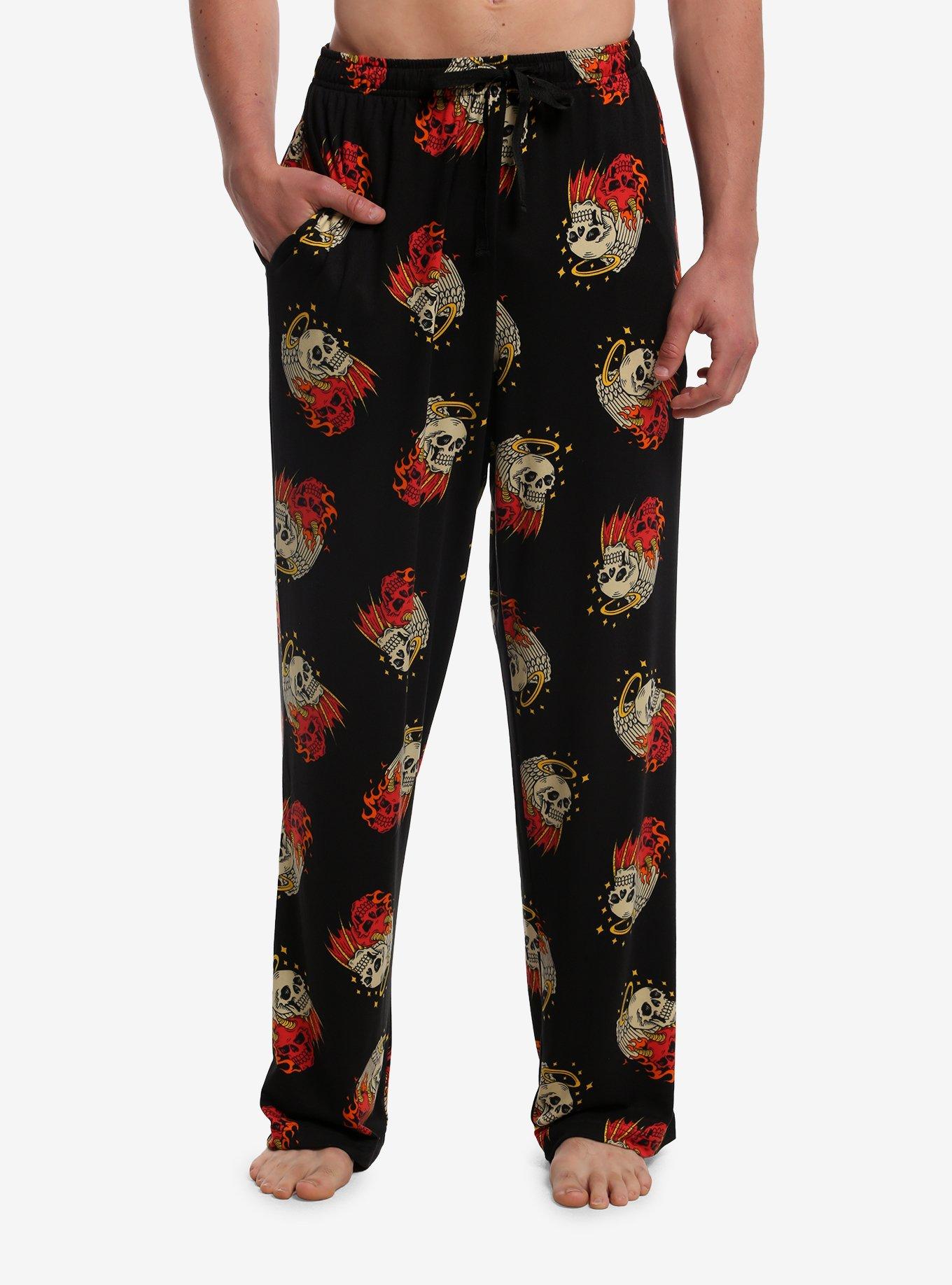 MARKET Devil Angel Skull Pajama Pants
