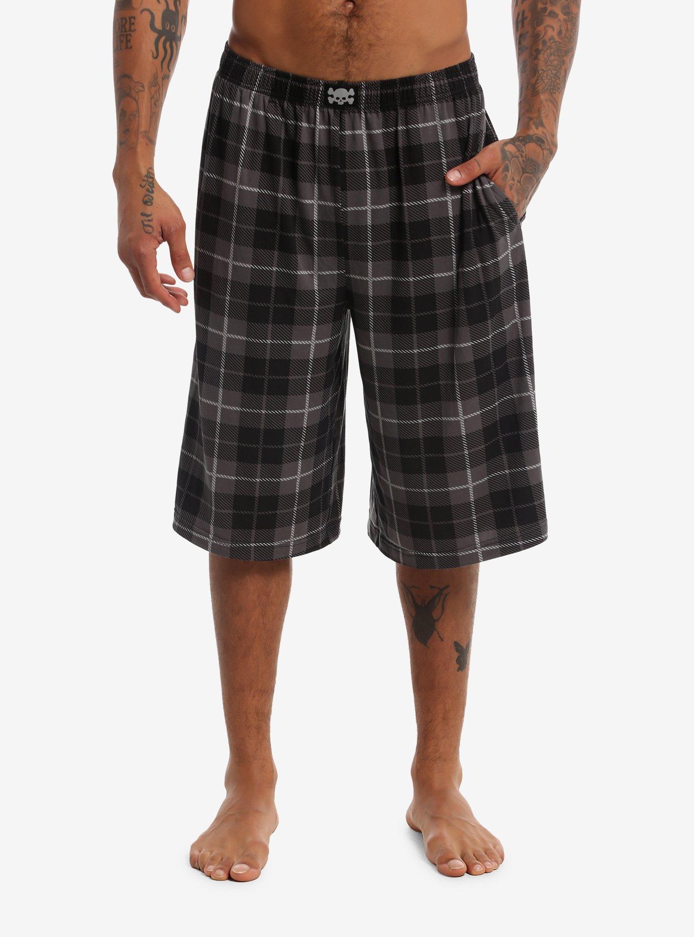 MARKET Grey Plaid Lounge Jorts