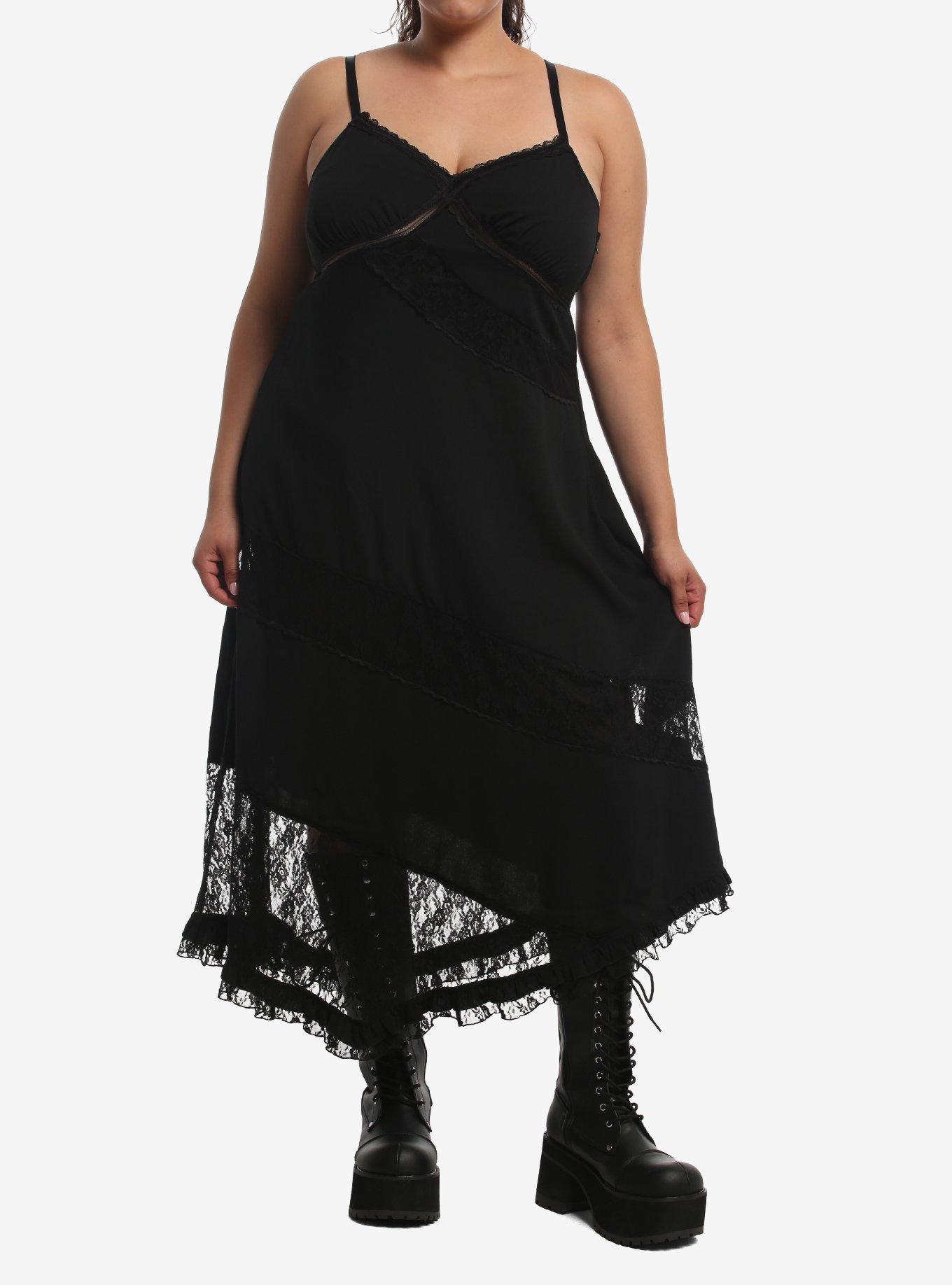 hooded lace up faux fur panel marled asymmetrical dress Social Collision Midaxi Plus Size Baby Blue Boho Midi